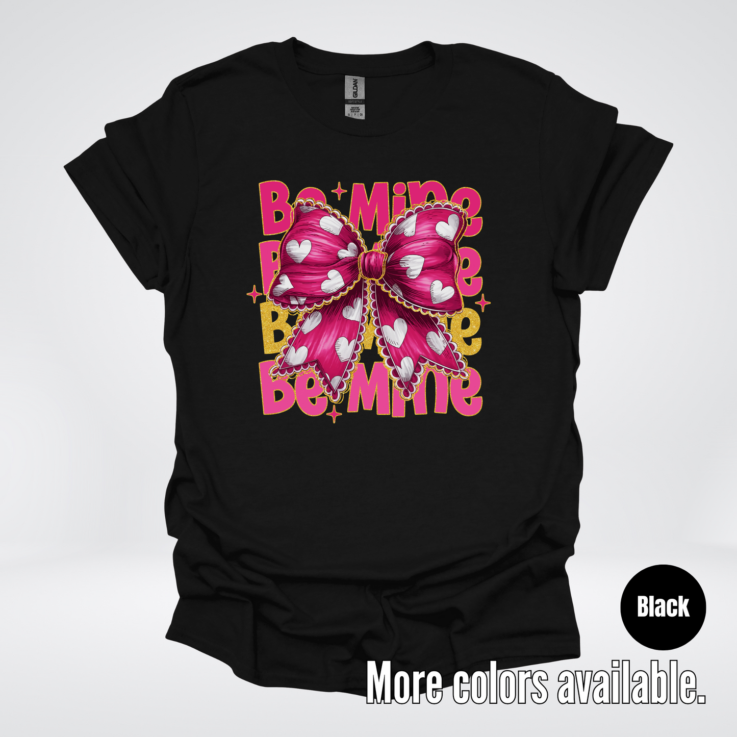 Be Mine Coquette Pink & Gold T-Shirt