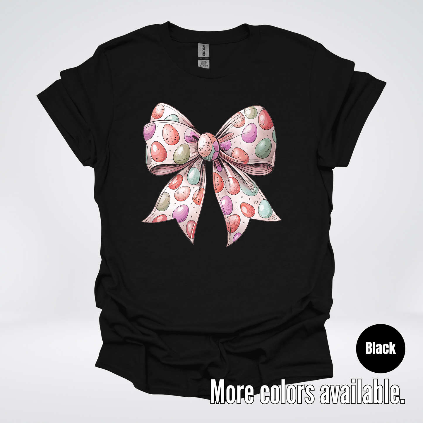 Easter Eggs Coquette Bow T-Shirt