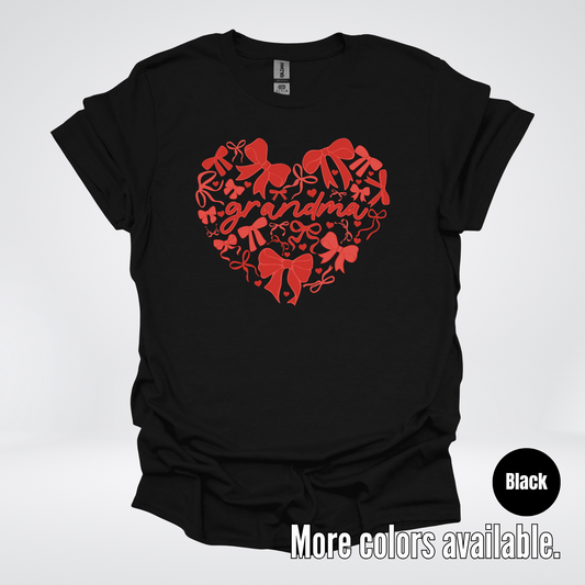 Grandma Red Bow Coquette T-Shirt