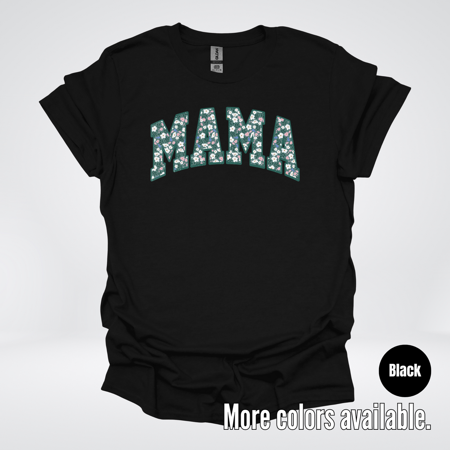 Mama Floral Green T-Shirt