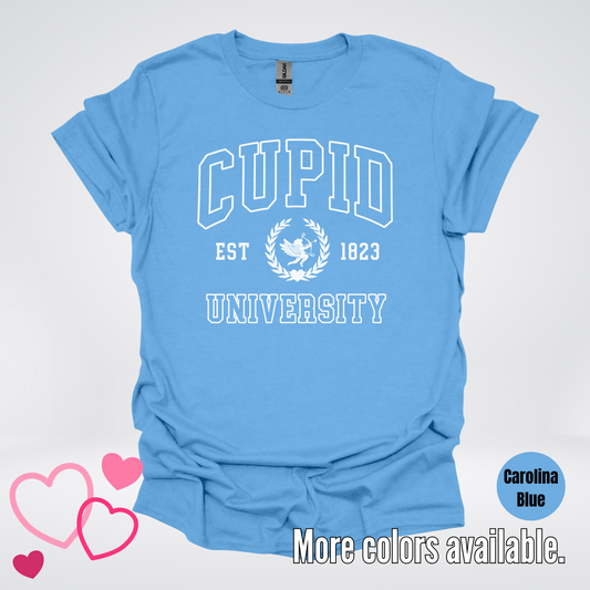 Cupid University Est 1823 White Design T-Shirt