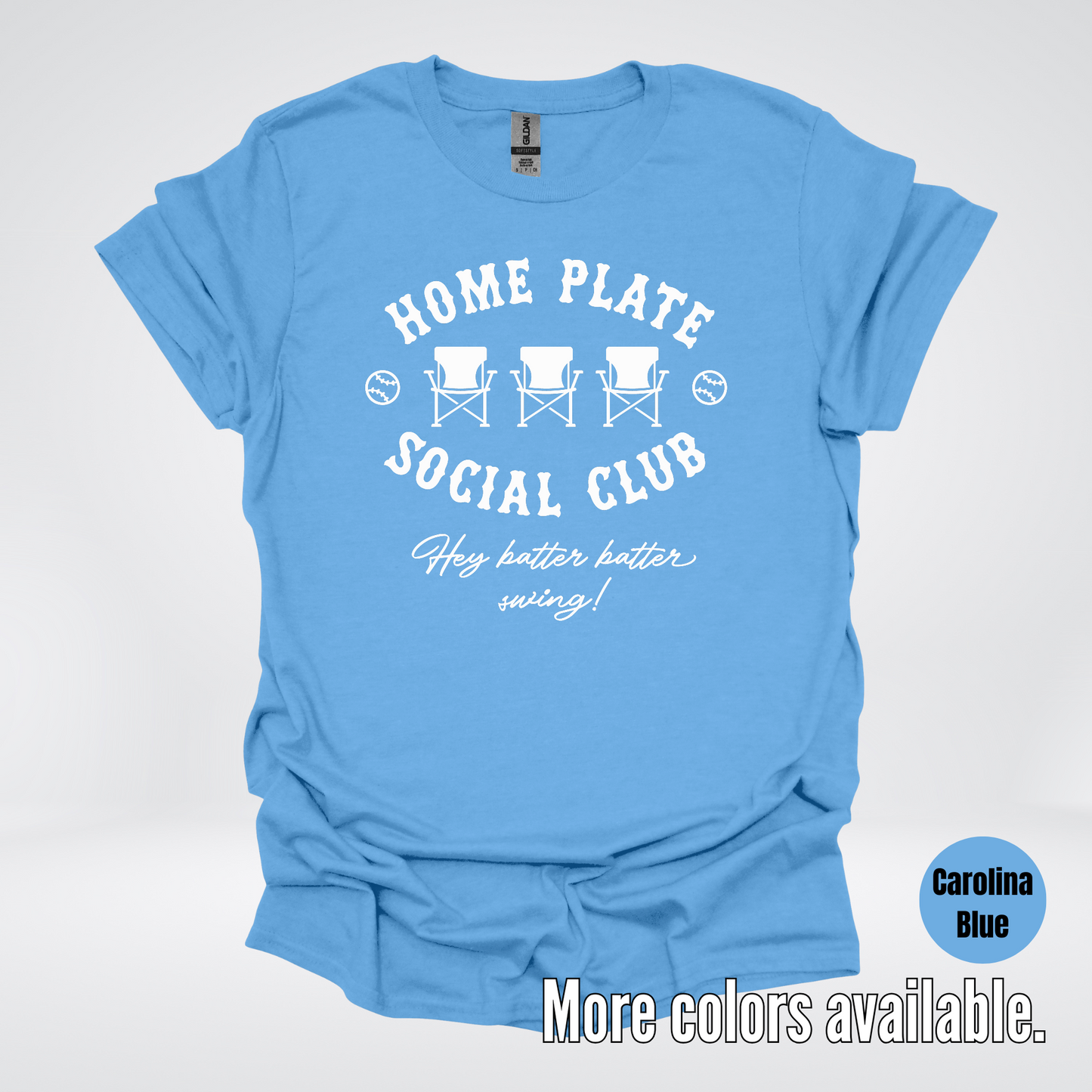 Home Plate Social Club β White Design - Baseball Softball T-Shirt