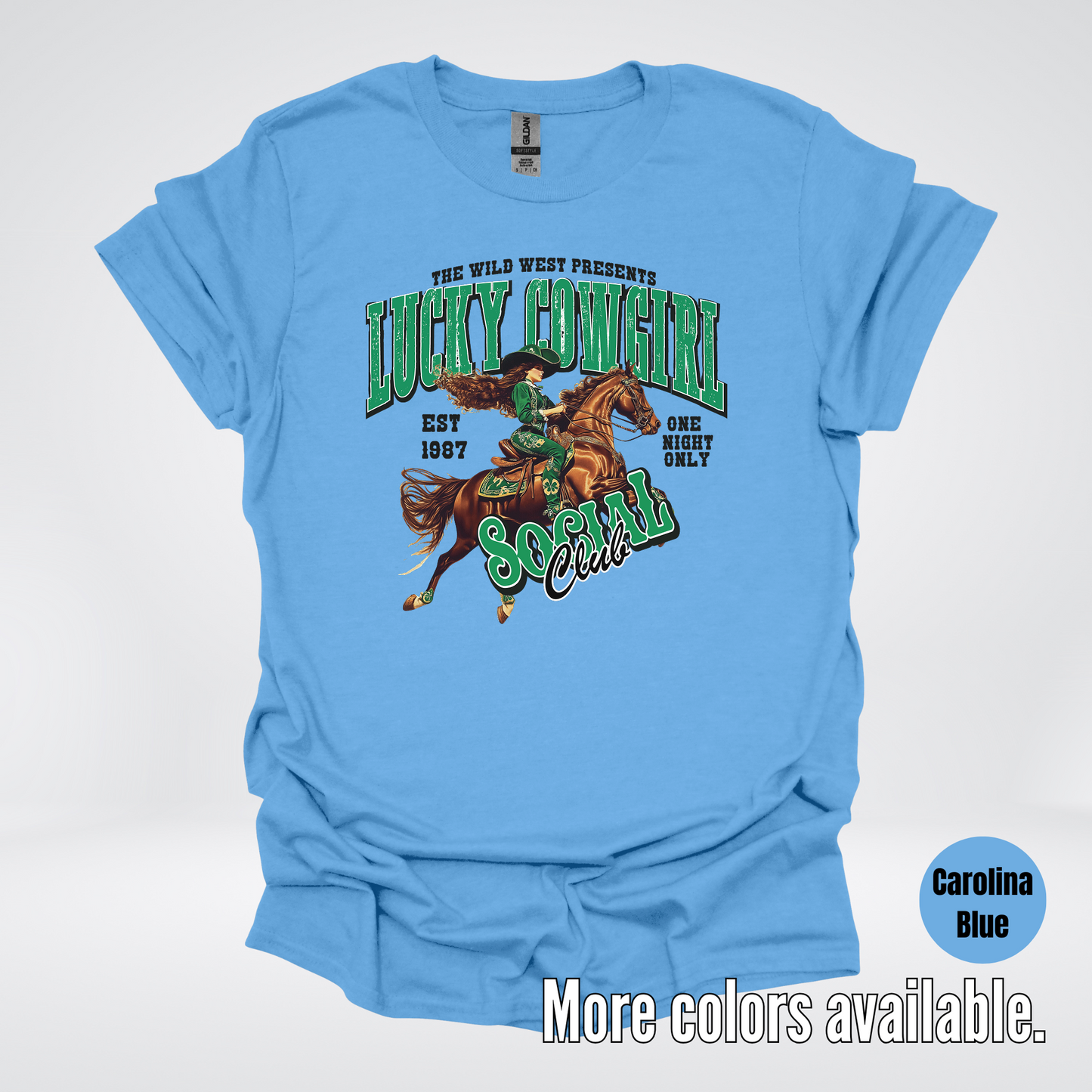 Lucky Cowgirl Social Club Saint Patrick's Day T-Shirt