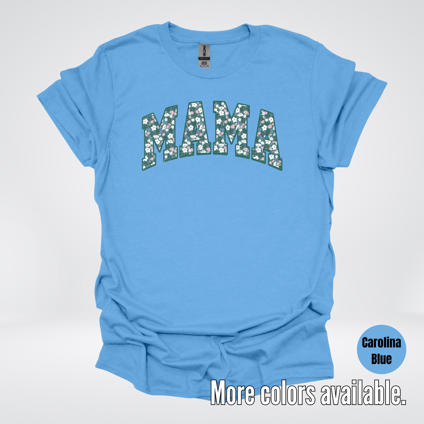 Mama Floral Green T-Shirt