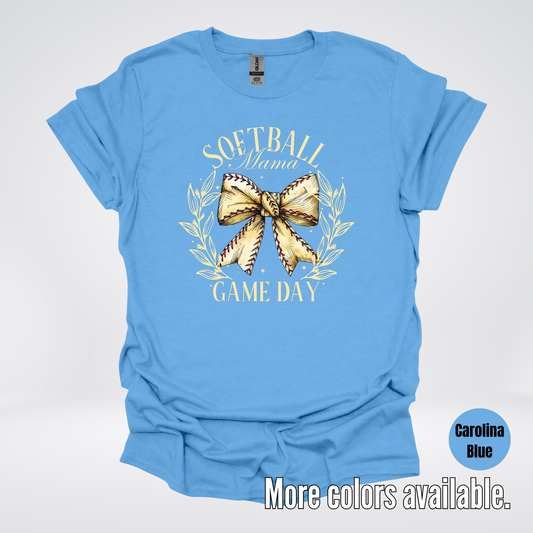 Softball Mama Game Day Coquette T-Shirt