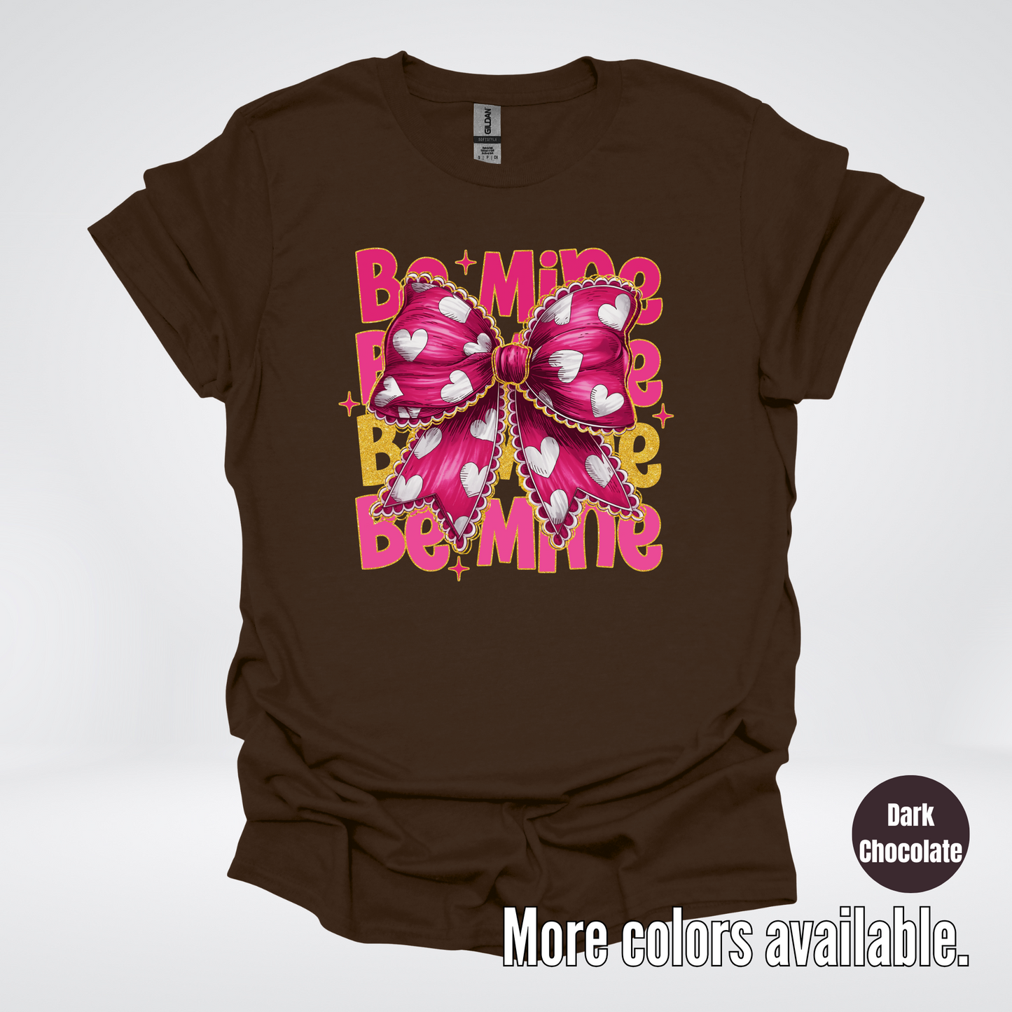 Be Mine Coquette Pink & Gold T-Shirt