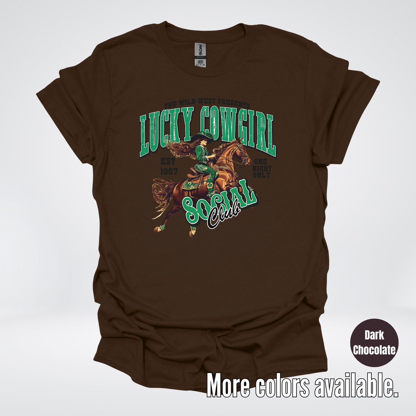 Lucky Cowgirl Social Club Saint Patrick's Day T-Shirt