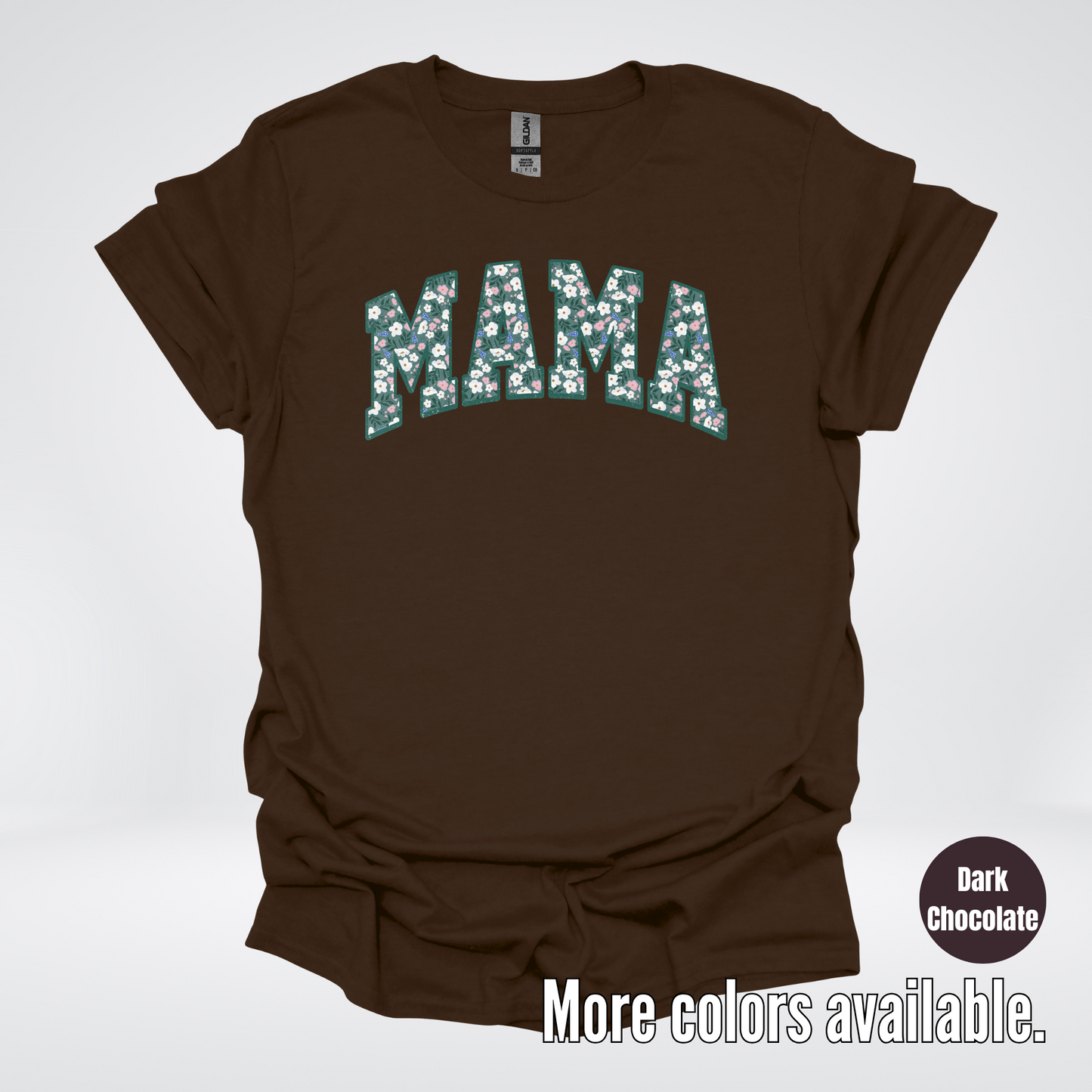 Mama Floral Green T-Shirt