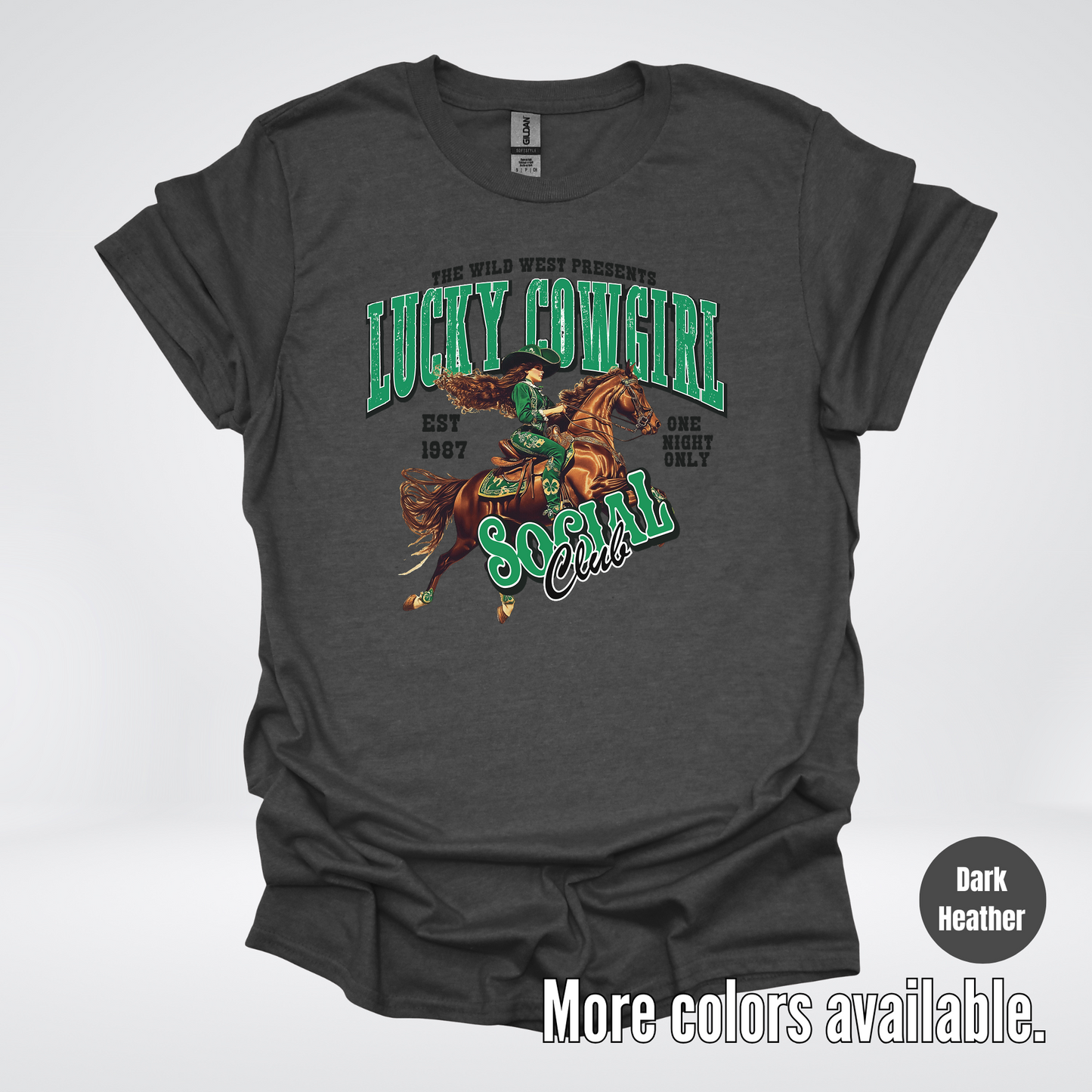 Lucky Cowgirl Social Club Saint Patrick's Day T-Shirt