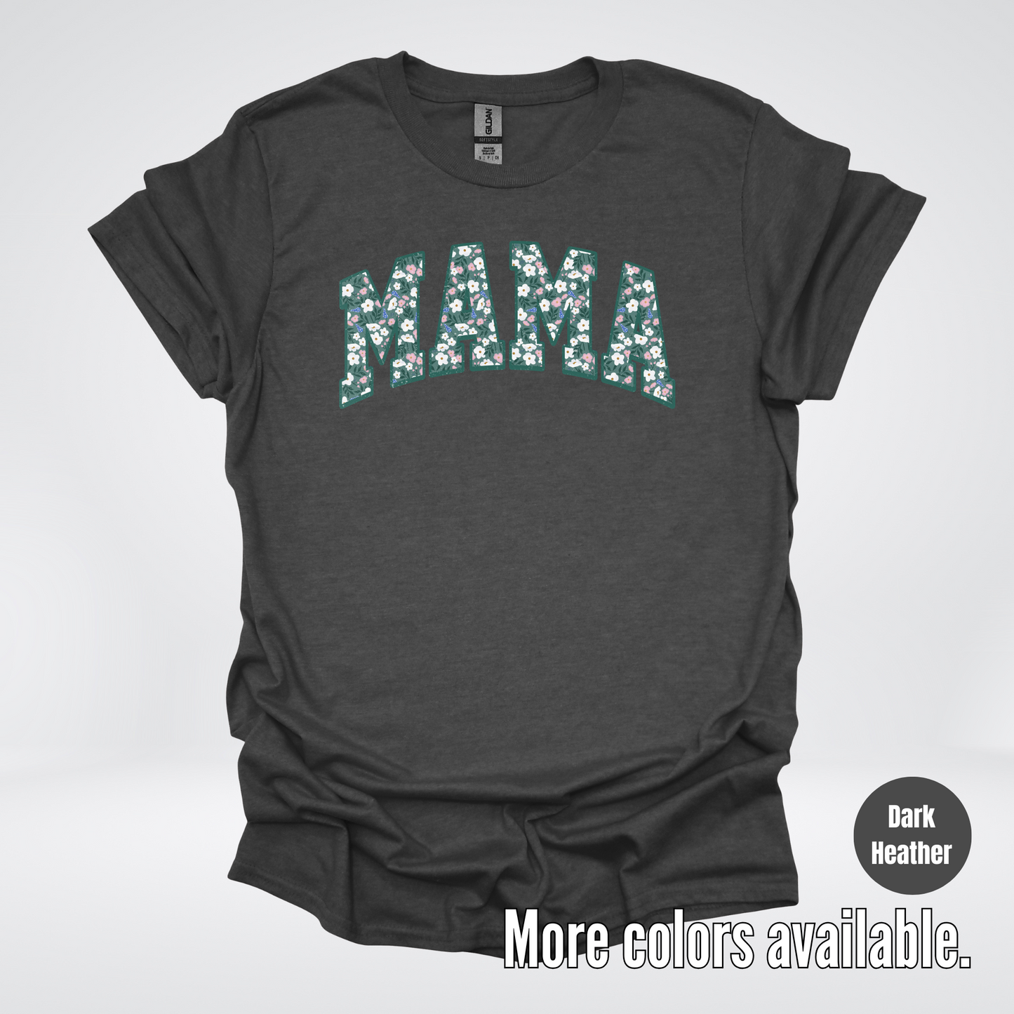 Mama Floral Green T-Shirt