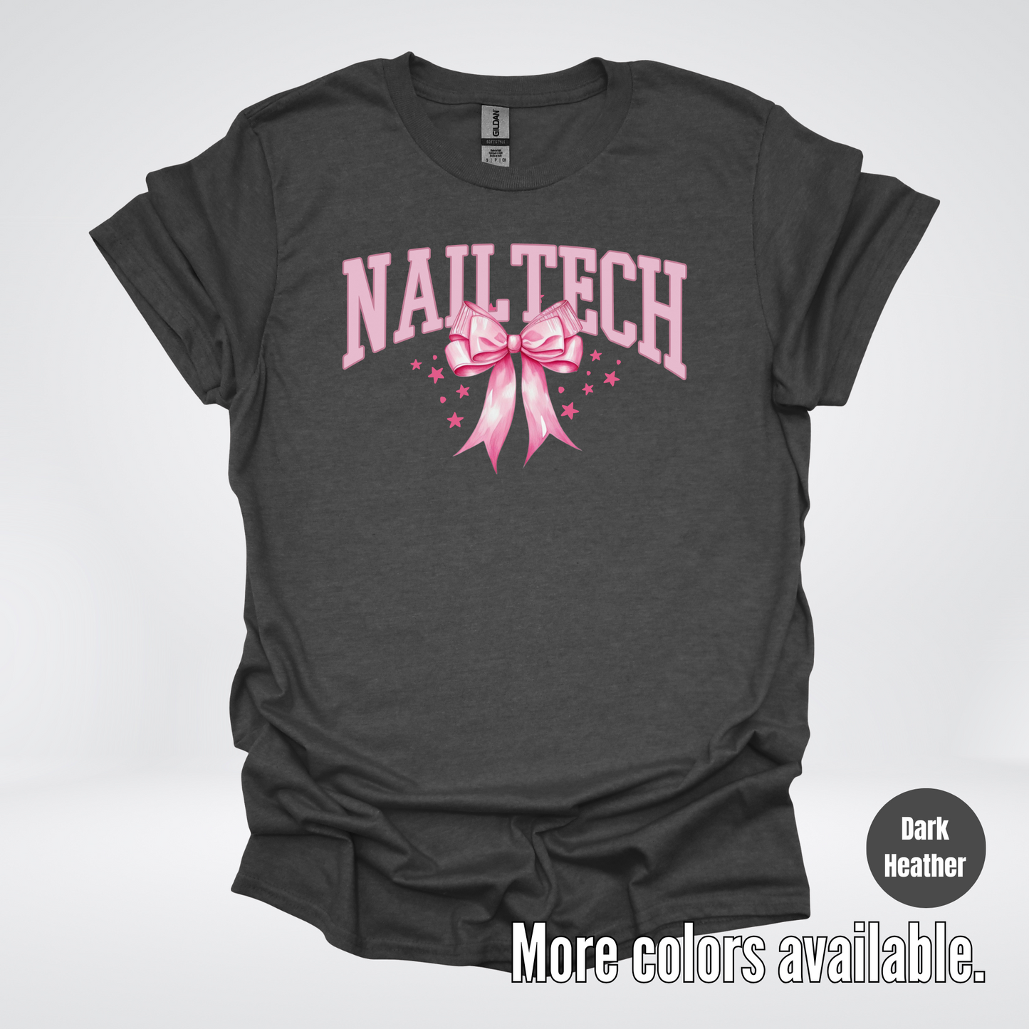 Nail Tech Varsity Pink Coquette T-Shirt