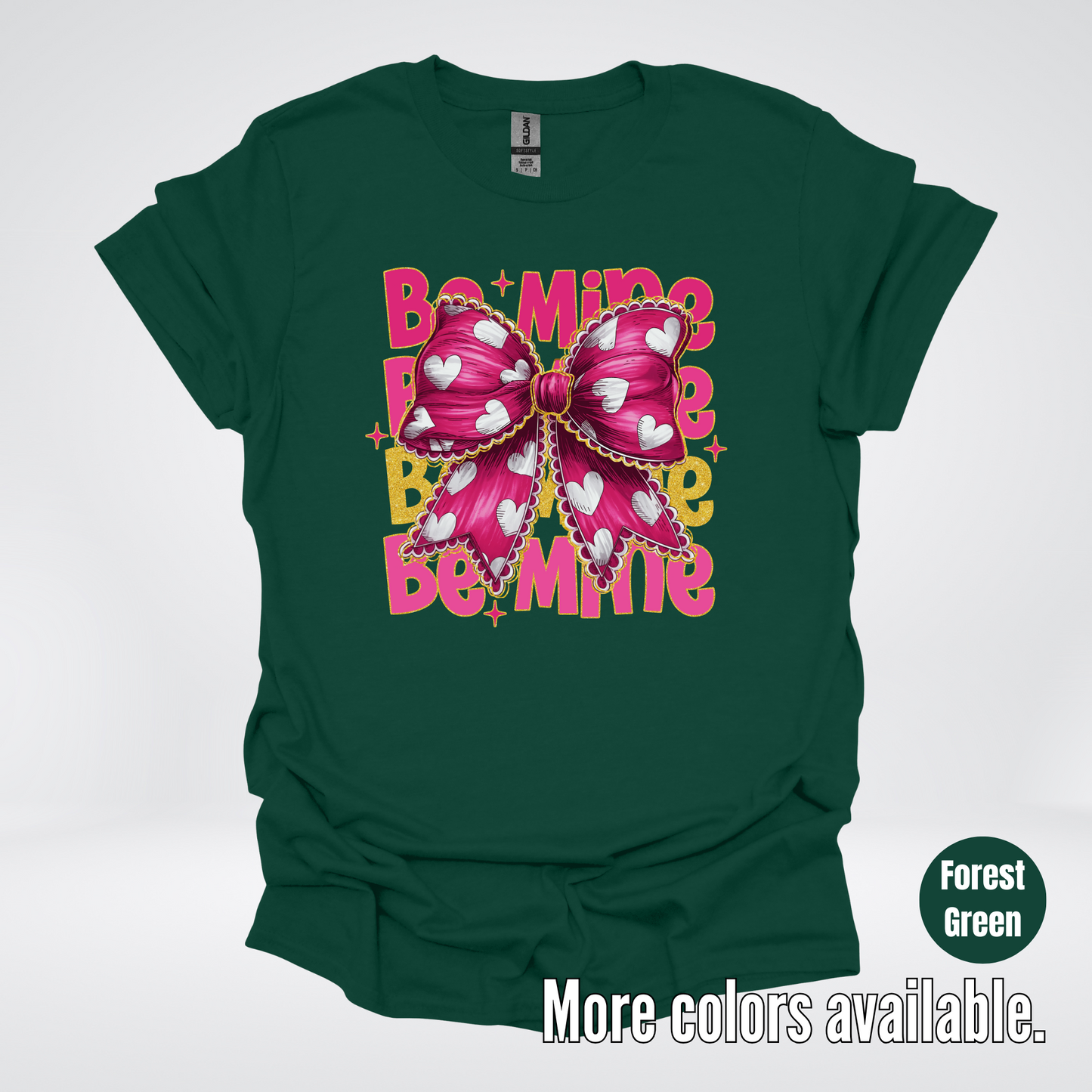 Be Mine Coquette Pink & Gold T-Shirt