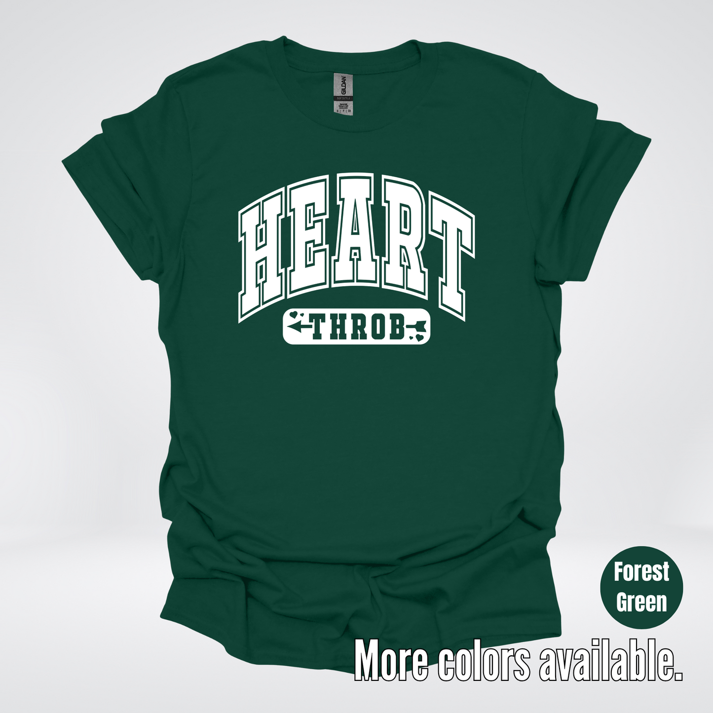 Heart Throb - White Design - T-Shirt