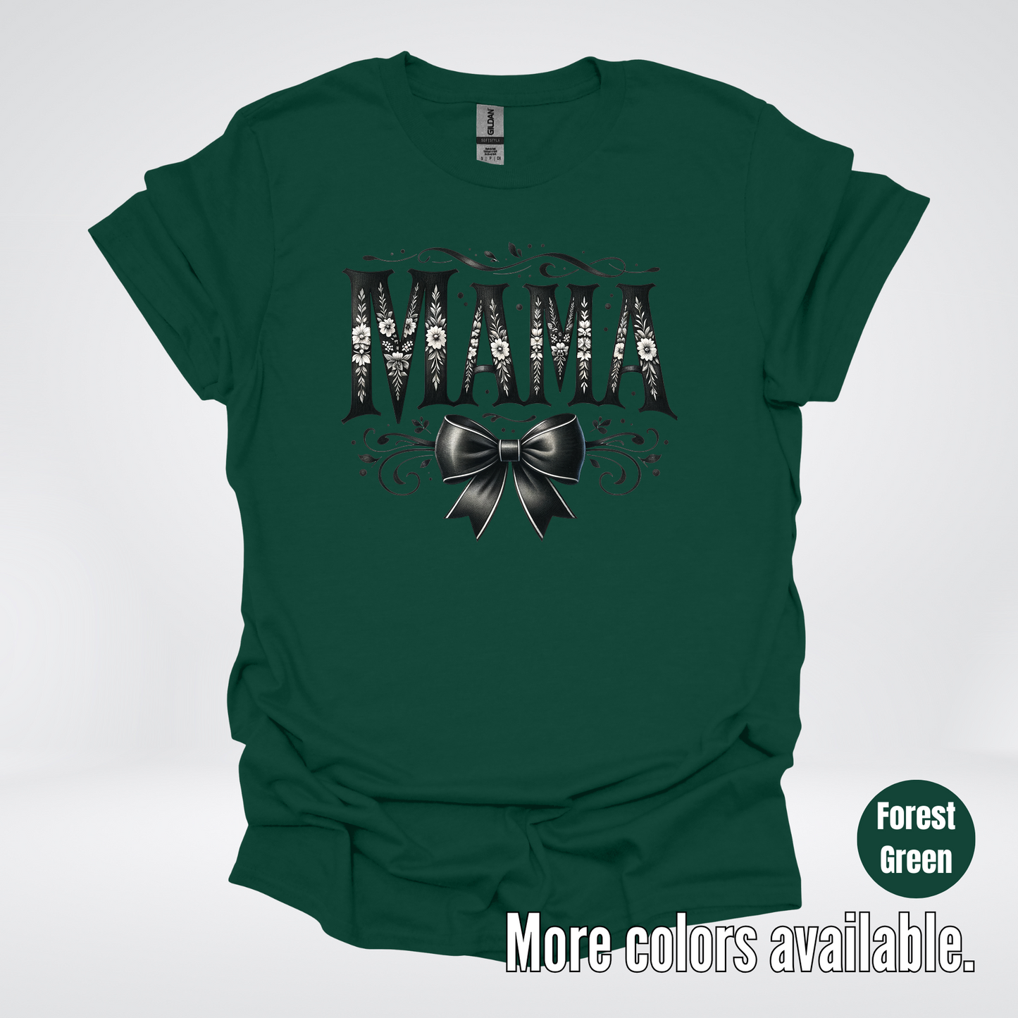 Mama Black & White Coquette T-Shirt