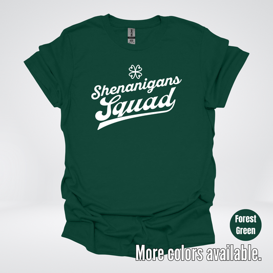 Shenanigans Squad - White Design - St. Patrick's Day T-Shirt