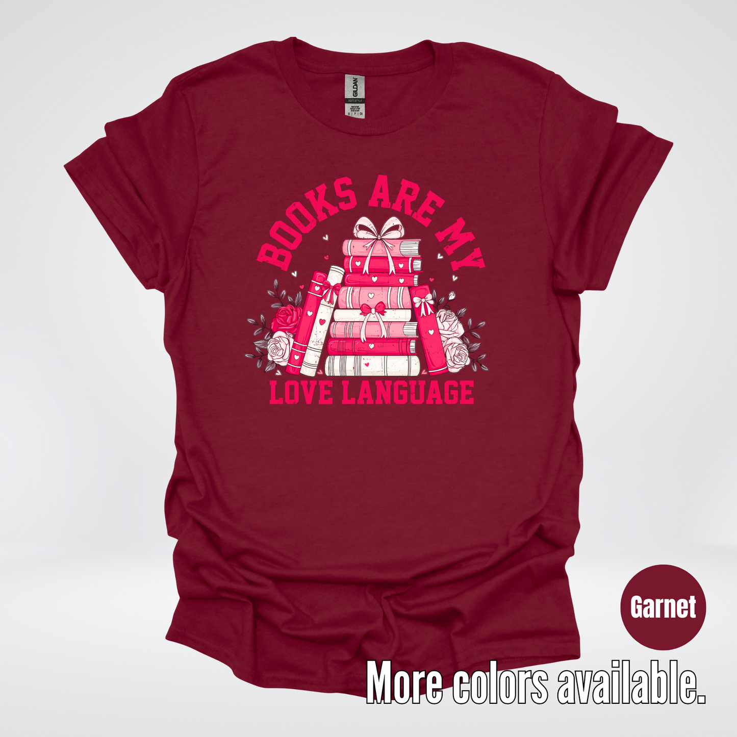 Books Are My Love Language Coquette T-Shirt