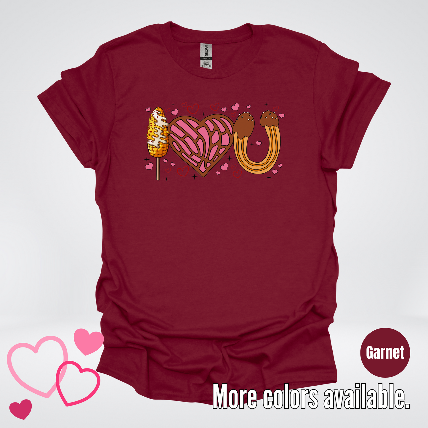 I Love You Elote Concha Churro T-Shirt
