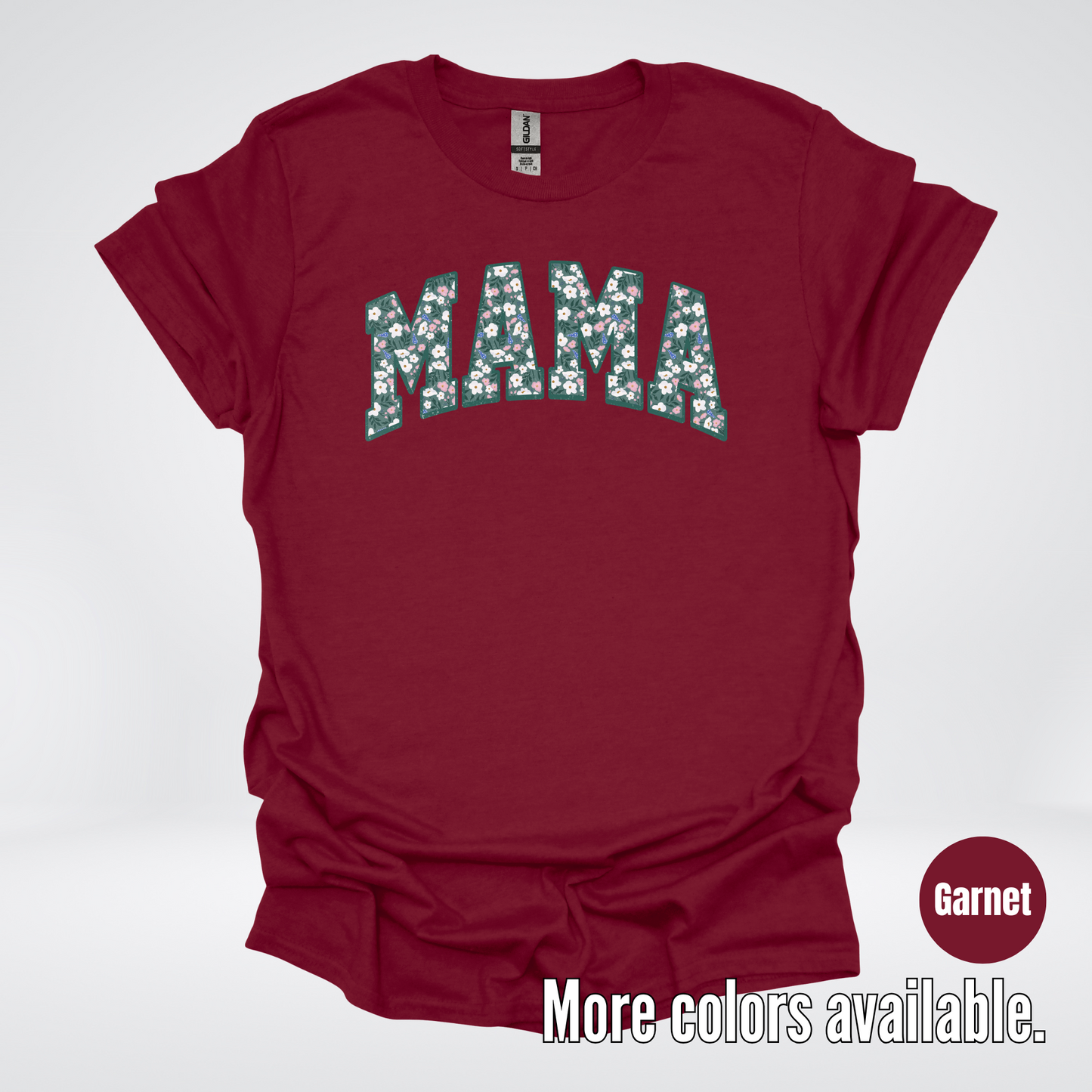 Mama Floral Green T-Shirt