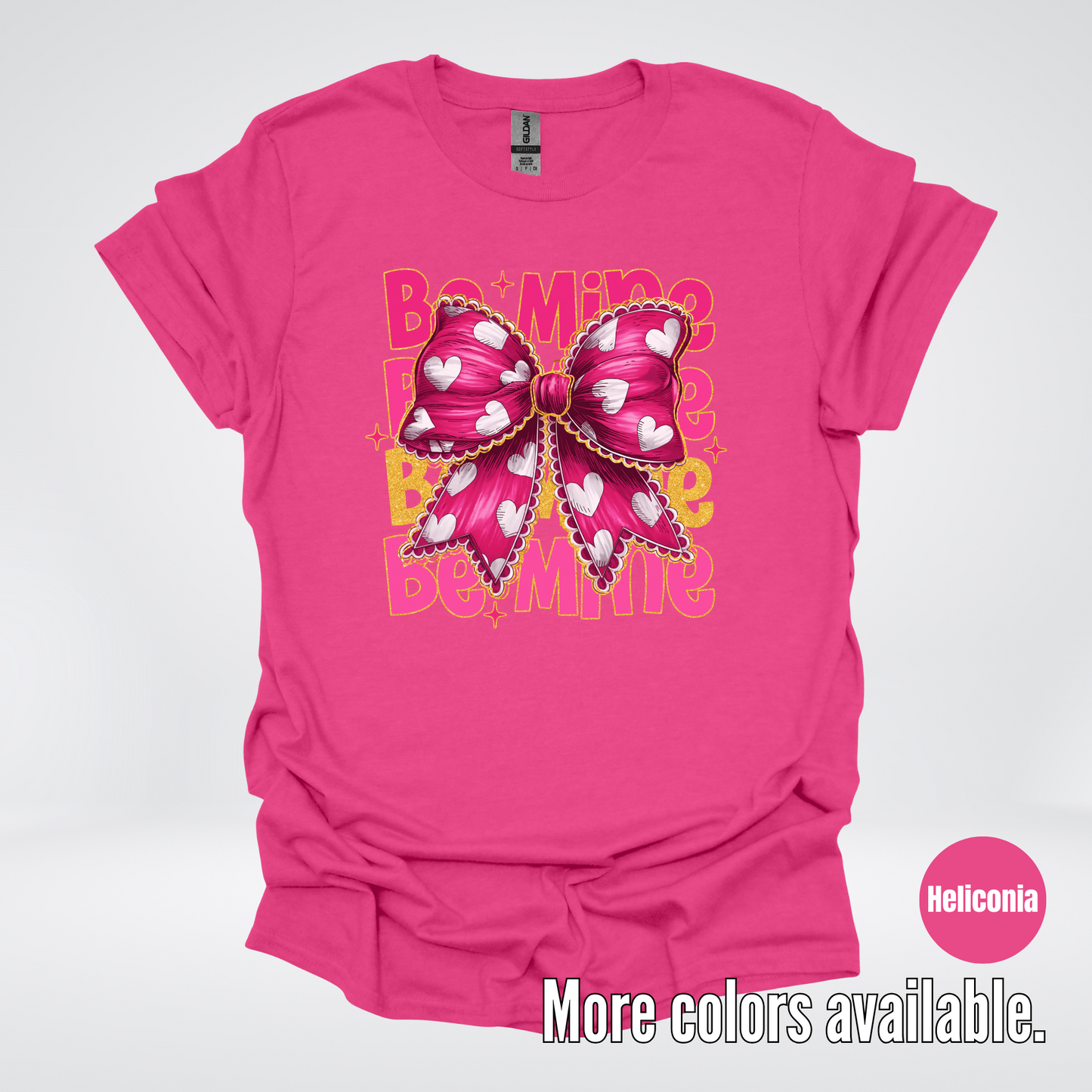 Be Mine Coquette Pink & Gold T-Shirt