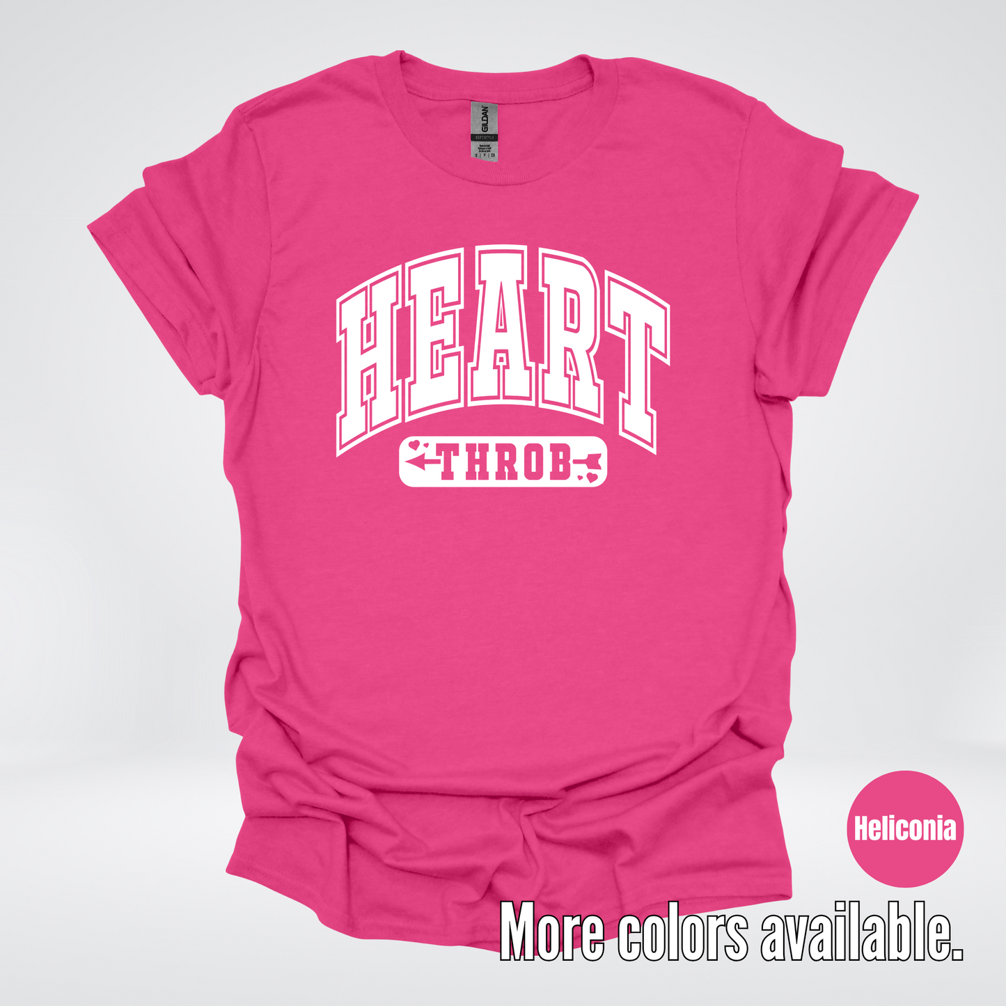 Heart Throb - White Design - T-Shirt