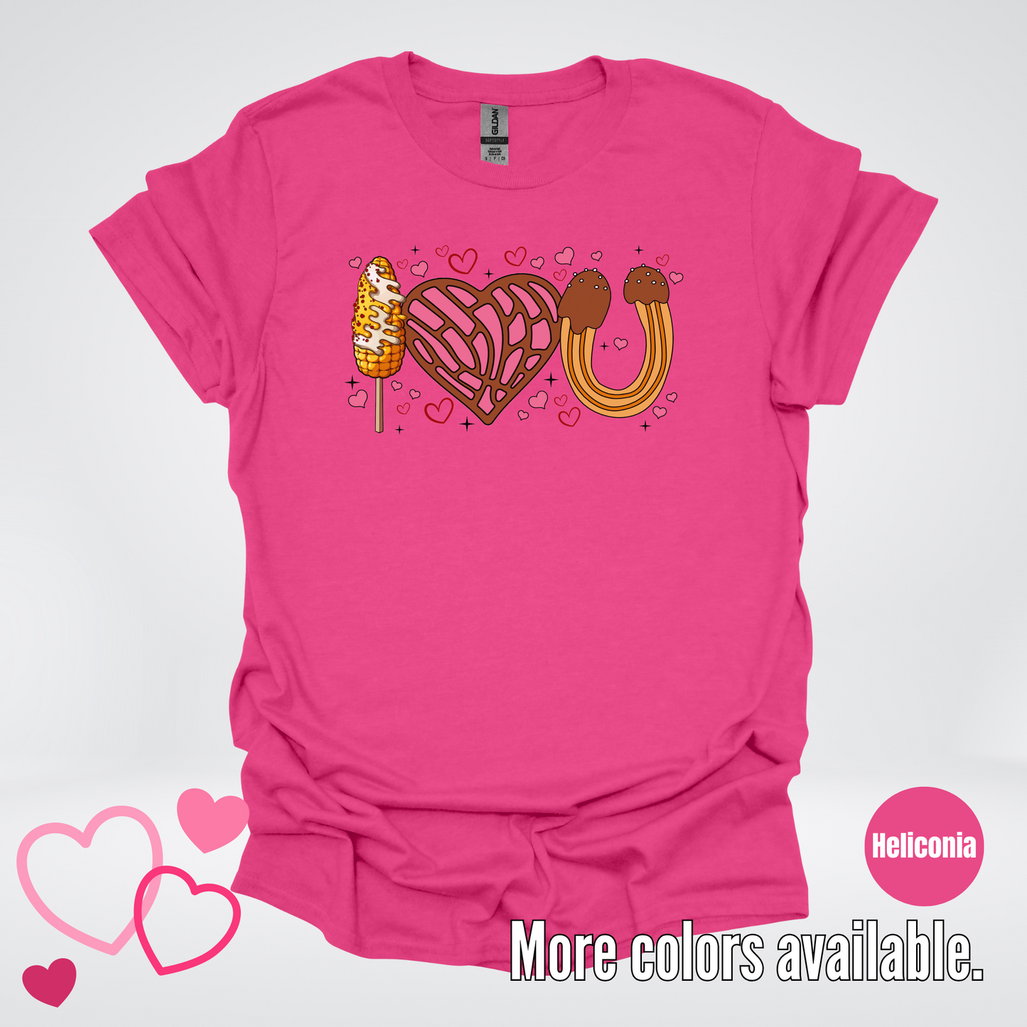 I Love You Elote Concha Churro T-Shirt