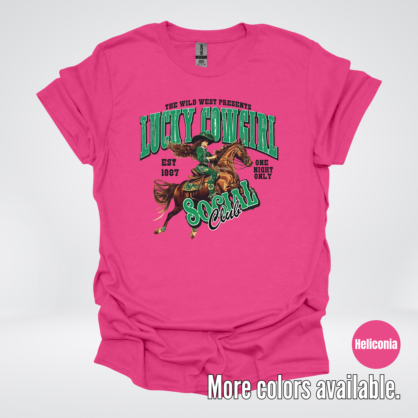 Lucky Cowgirl Social Club Saint Patrick's Day T-Shirt