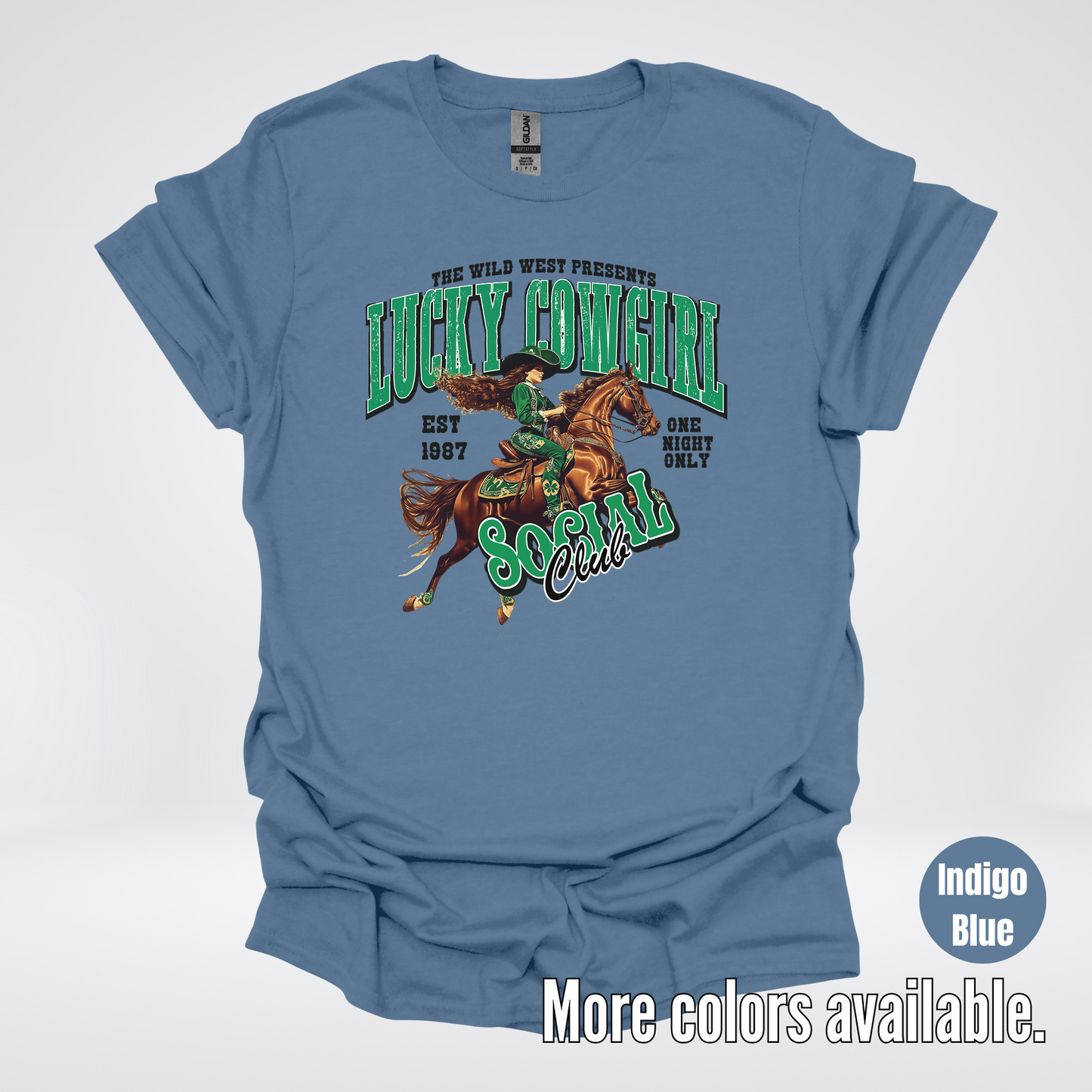 Lucky Cowgirl Social Club Saint Patrick's Day T-Shirt