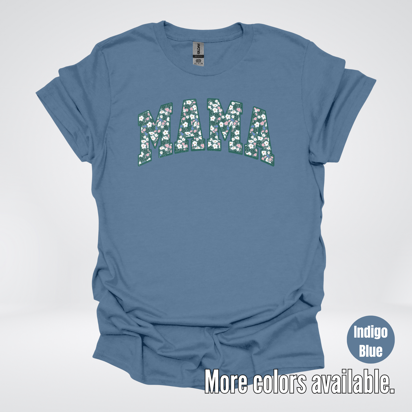 Mama Floral Green T-Shirt