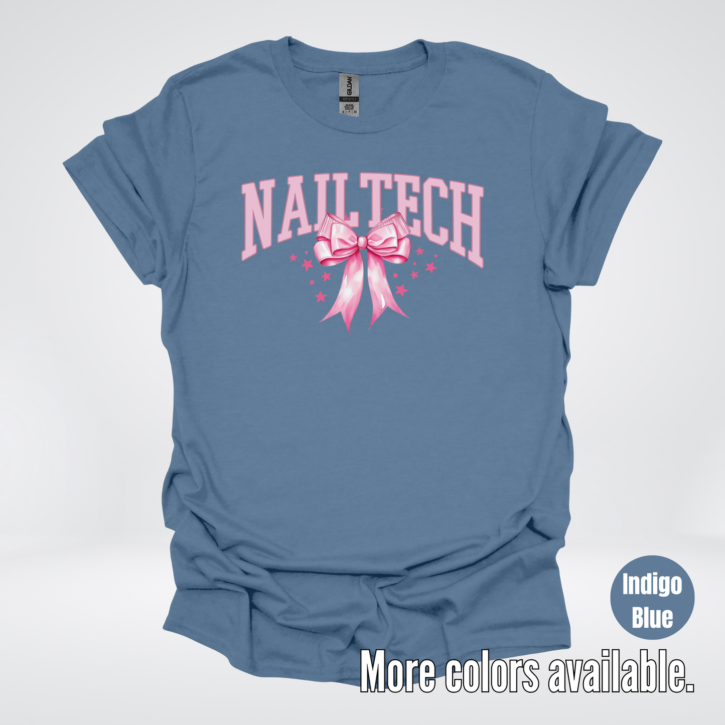 Nail Tech Varsity Pink Coquette T-Shirt