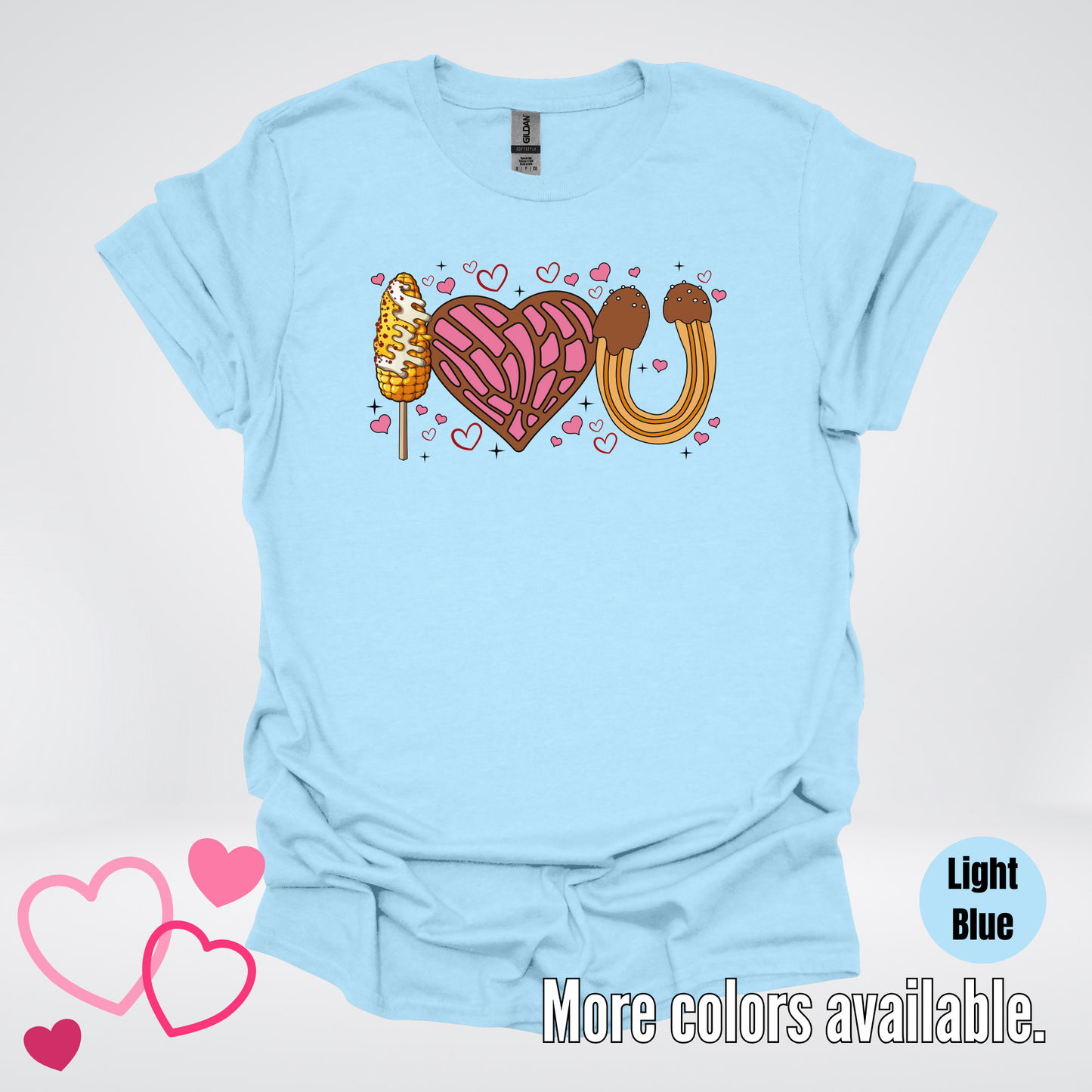 I Love You Elote Concha Churro T-Shirt