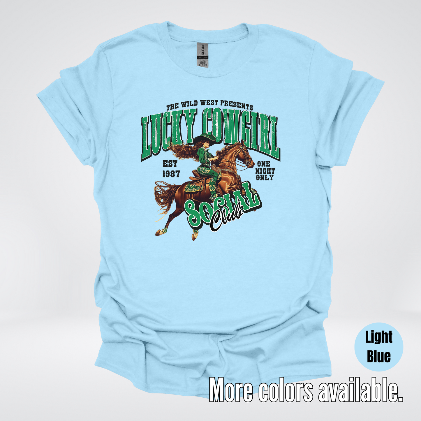 Lucky Cowgirl Social Club Saint Patrick's Day T-Shirt