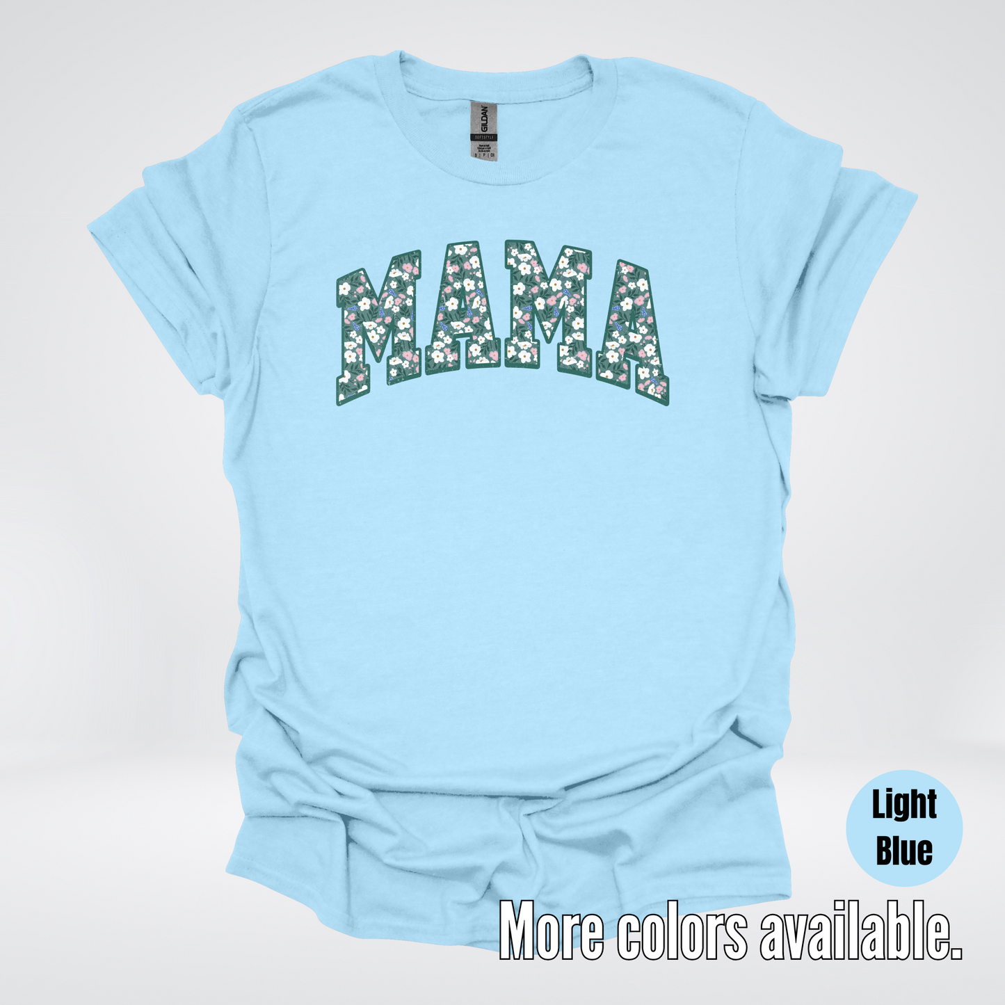 Mama Floral Green T-Shirt