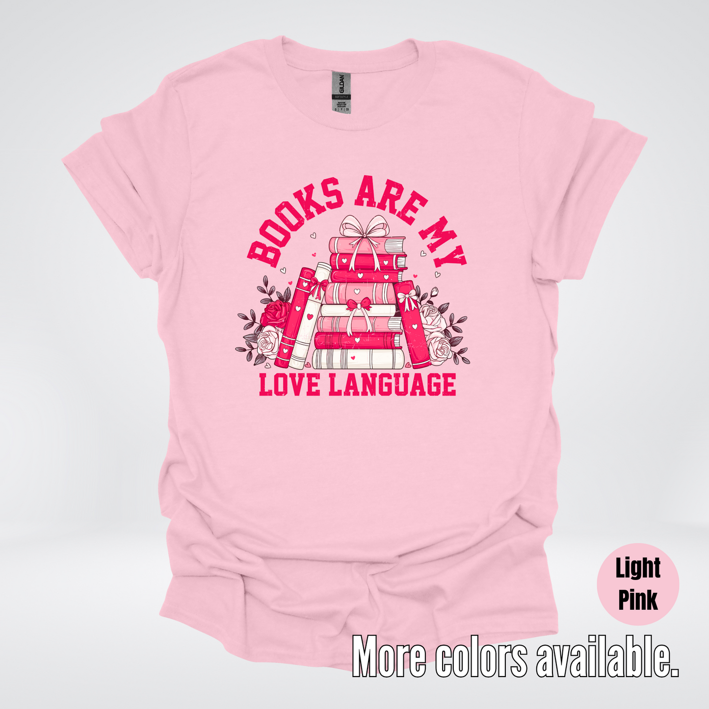 Books Are My Love Language Coquette T-Shirt