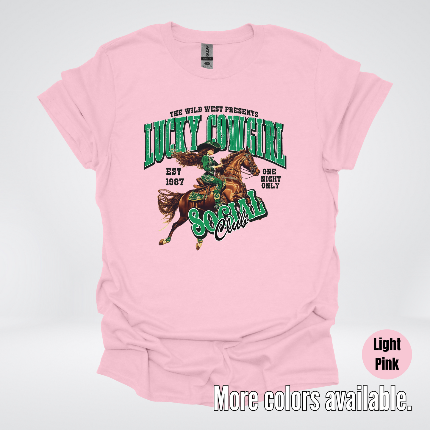 Lucky Cowgirl Social Club Saint Patrick's Day T-Shirt