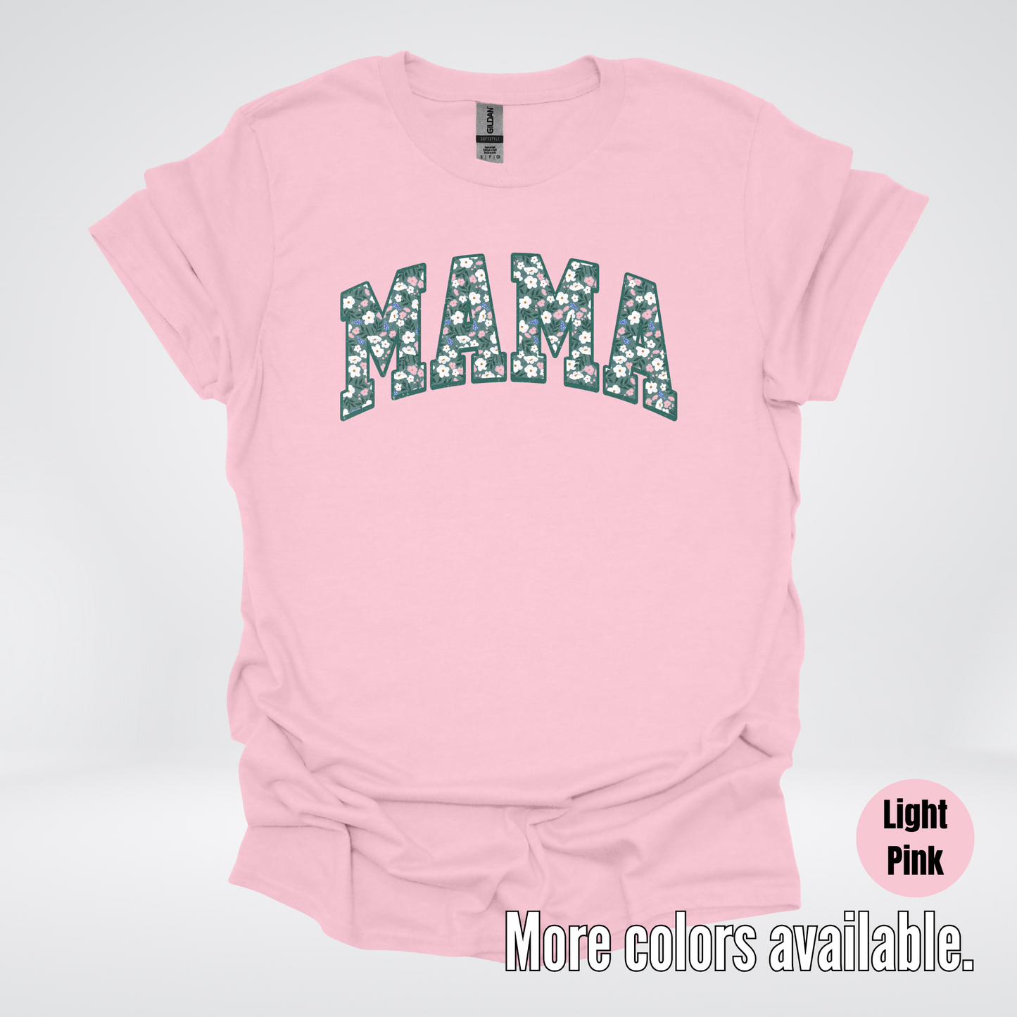 Mama Floral Green T-Shirt