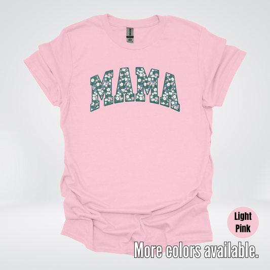 Mama Floral Green T-Shirt