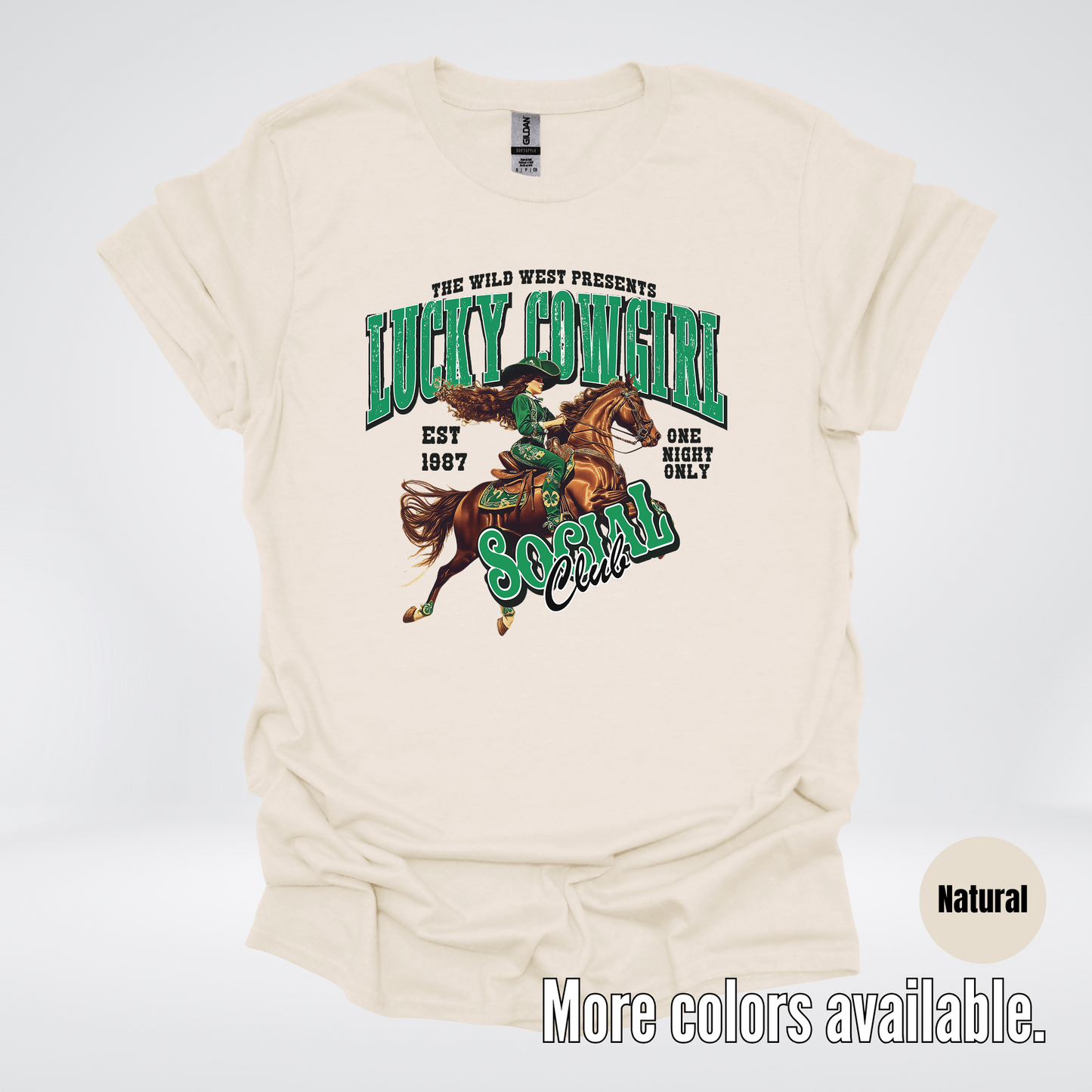 Lucky Cowgirl Social Club Saint Patrick's Day T-Shirt