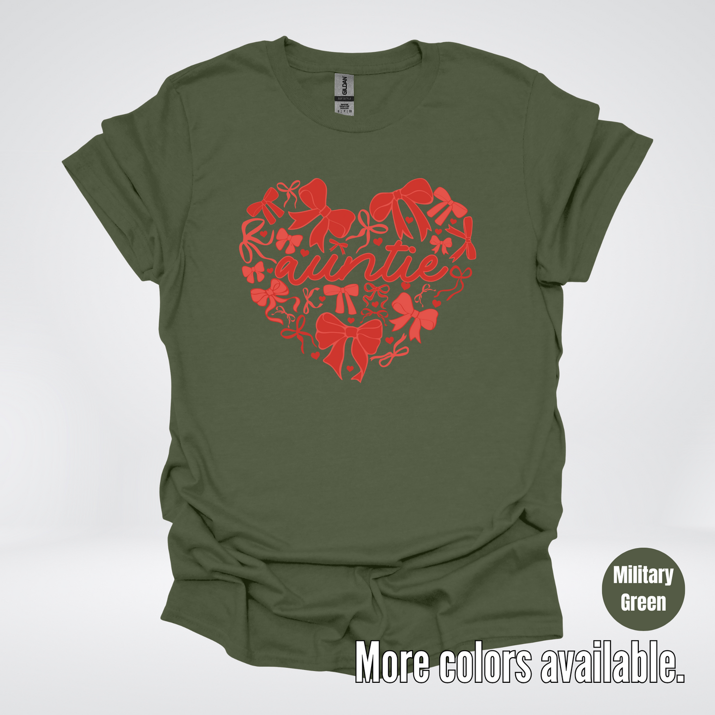 Auntie Red Bow Coquette T-Shirt