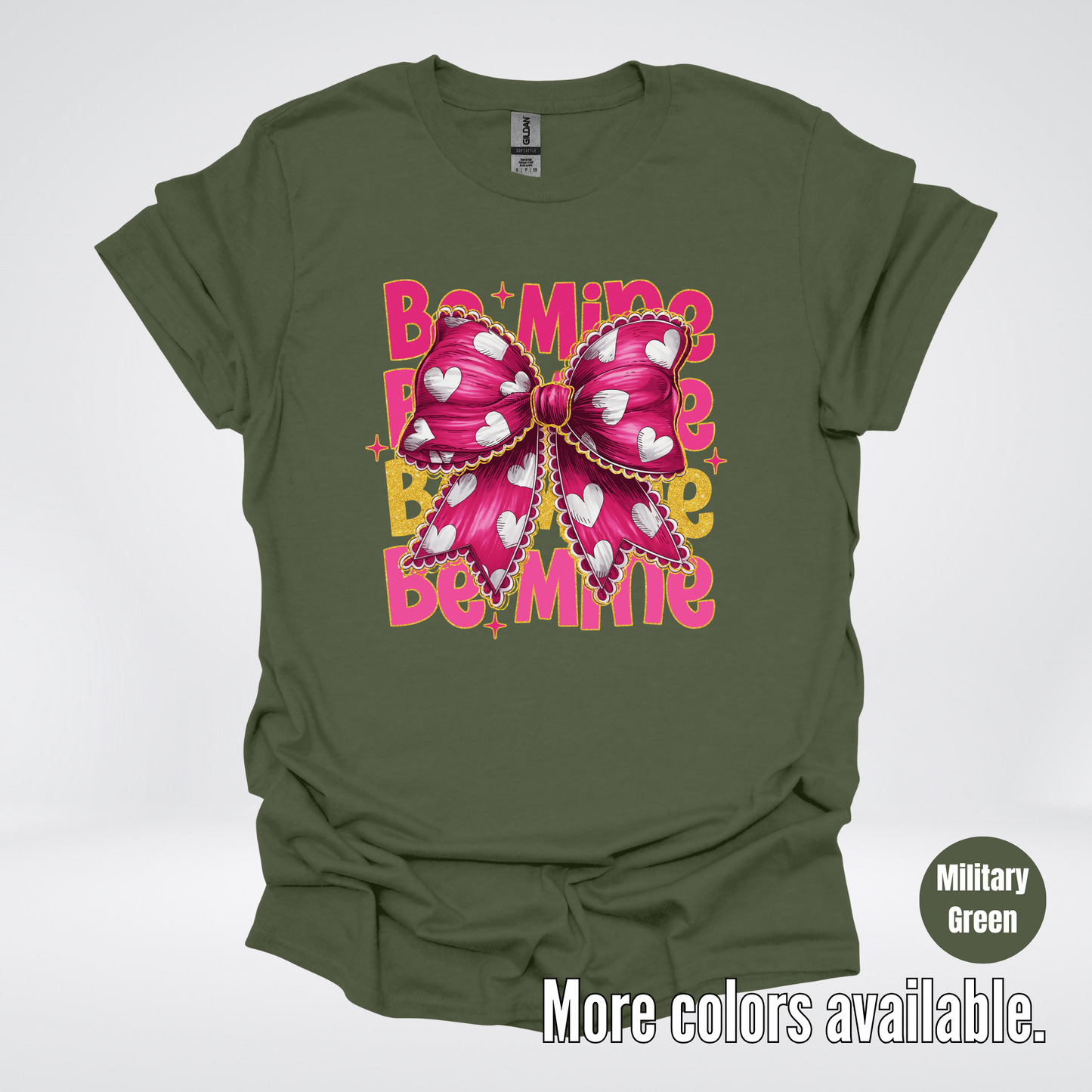 Be Mine Coquette Pink & Gold T-Shirt