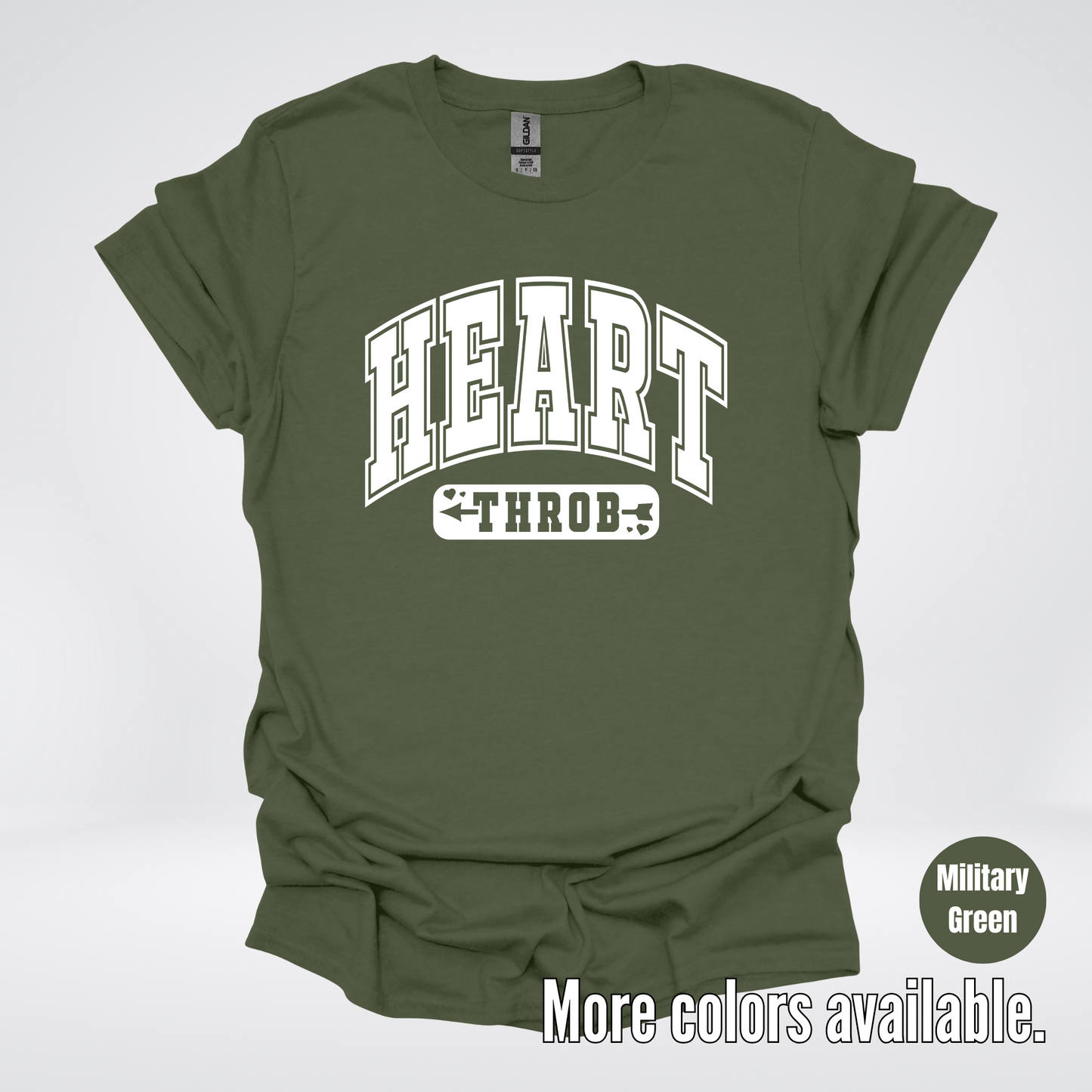 Heart Throb - White Design - T-Shirt