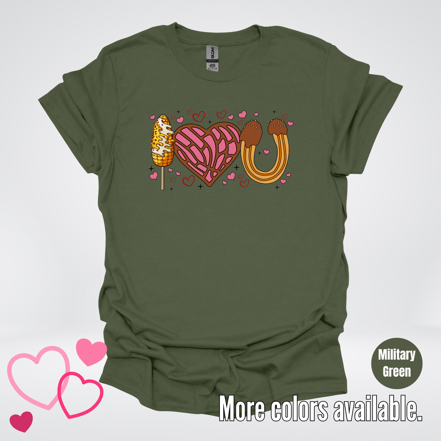 I Love You Elote Concha Churro T-Shirt