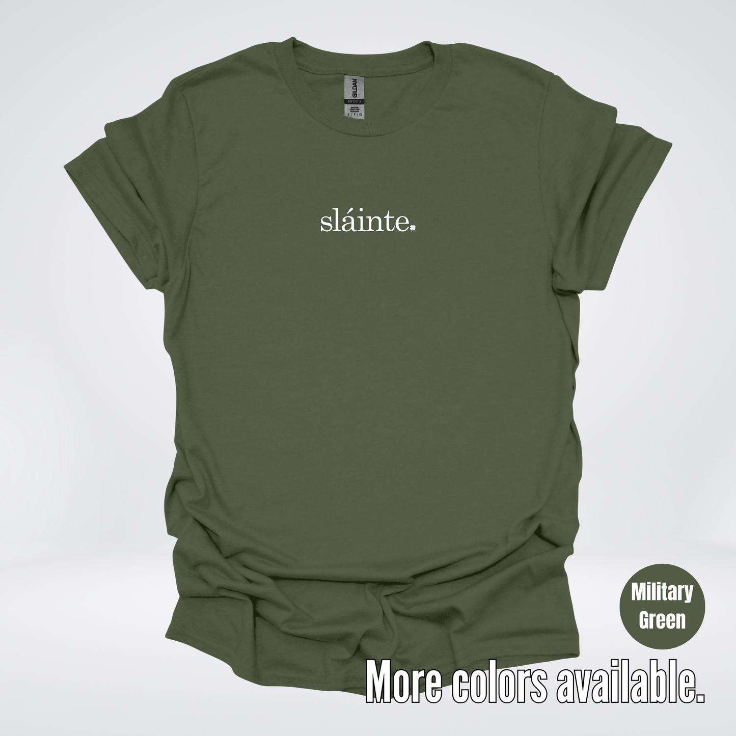 Slainte – White Design – Saint Patrick’s Day T-Shirt