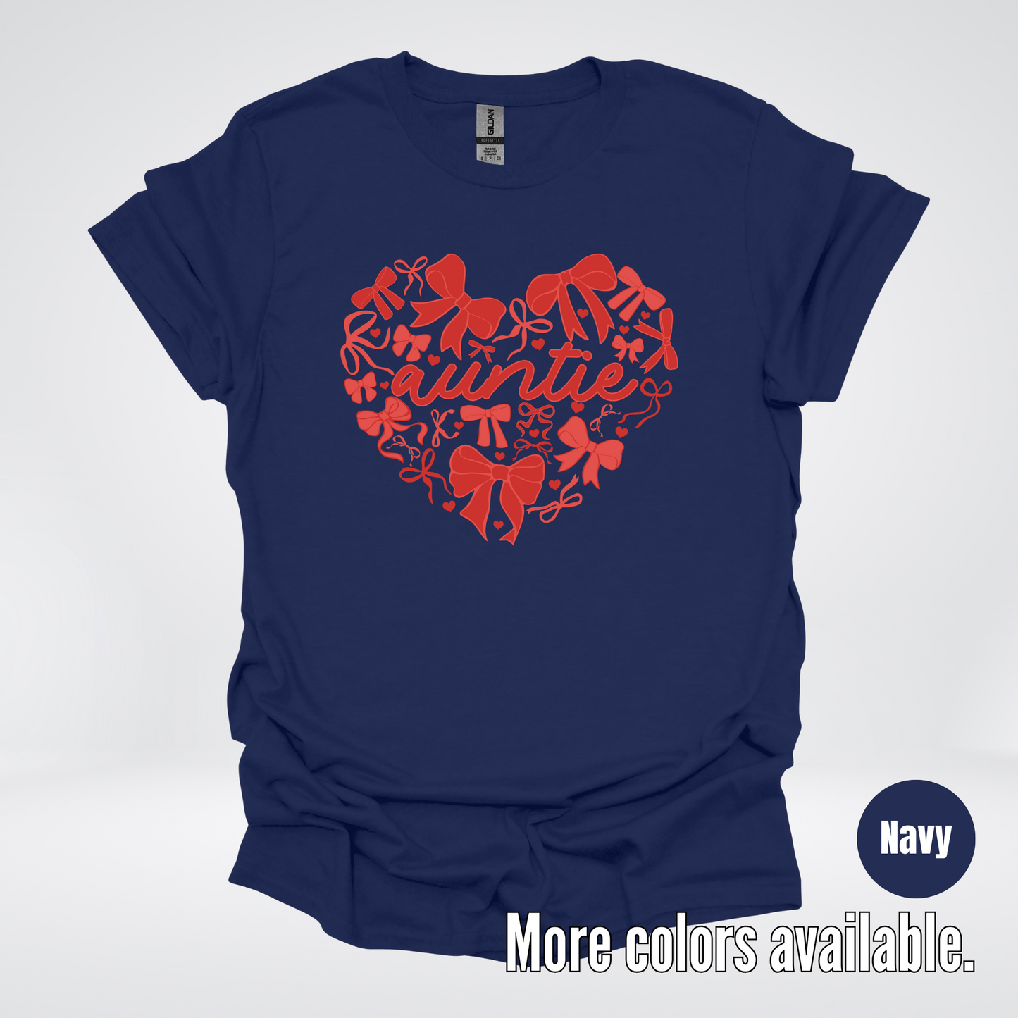 Auntie Red Bow Coquette T-Shirt