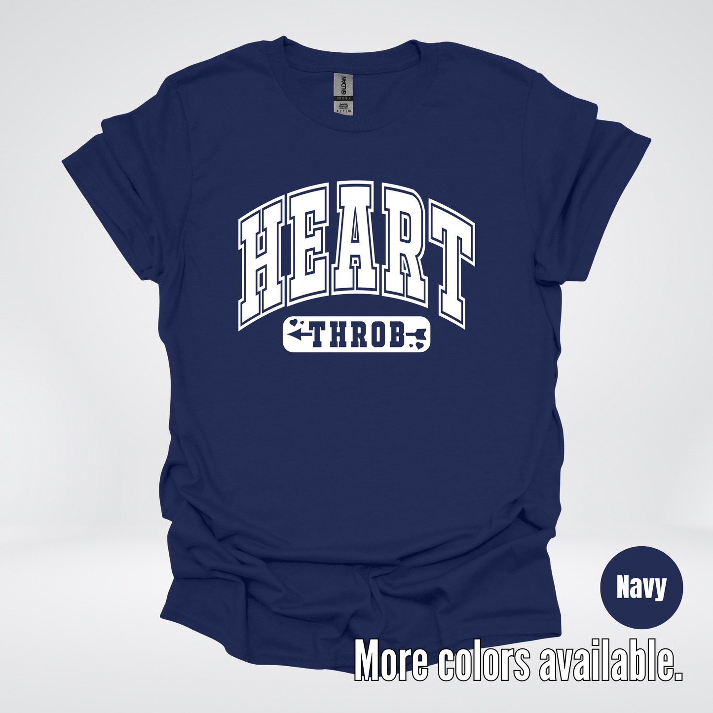 Heart Throb - White Design - T-Shirt
