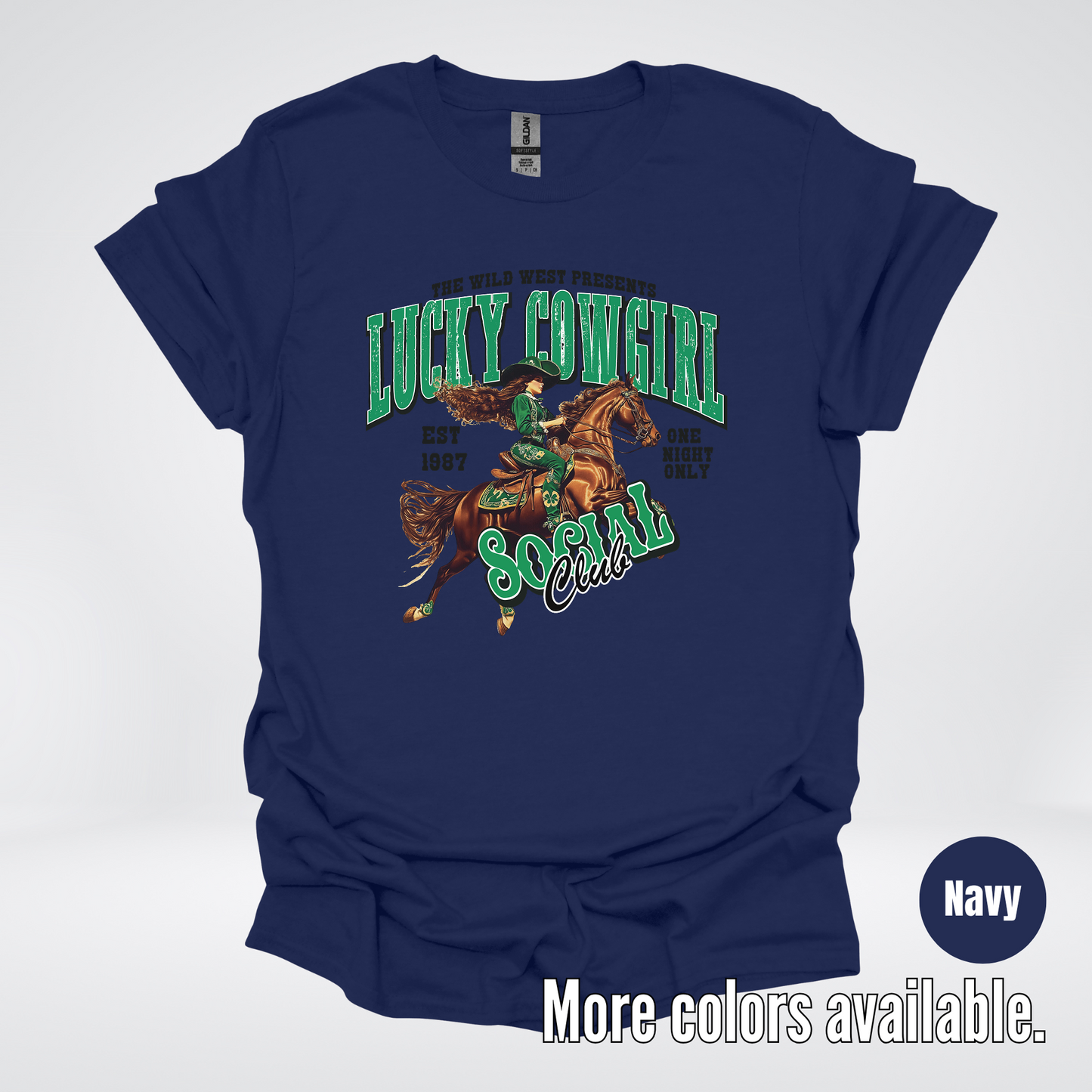 Lucky Cowgirl Social Club Saint Patrick's Day T-Shirt