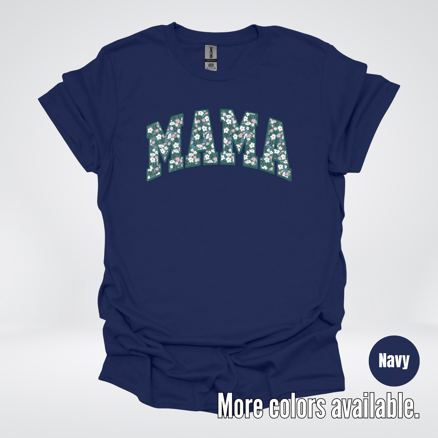 Mama Floral Green T-Shirt