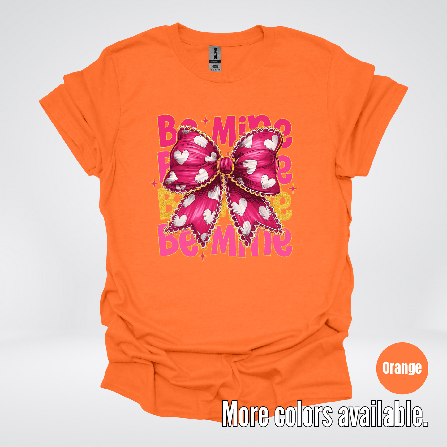 Be Mine Coquette Pink & Gold T-Shirt