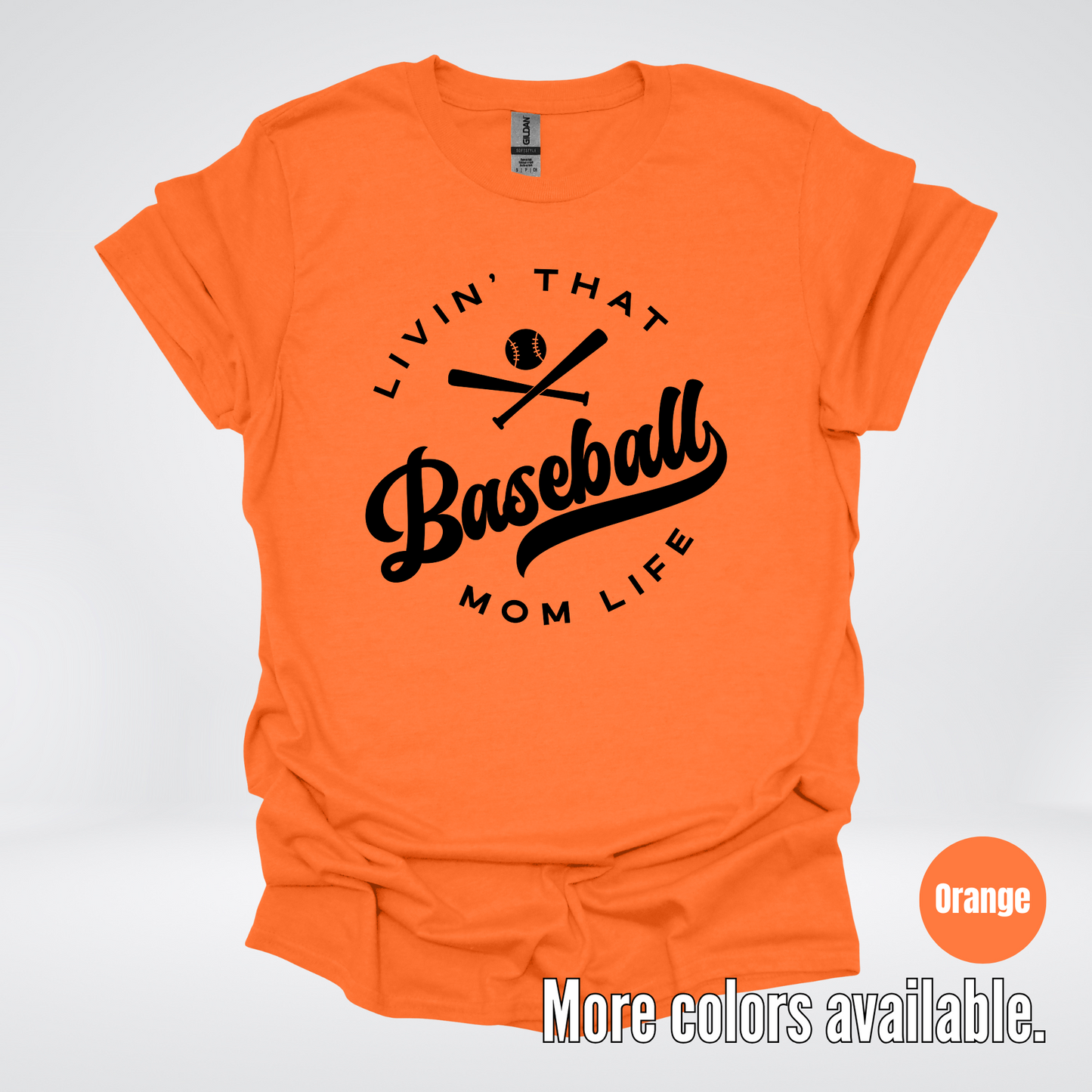 Livin’ That Baseball Mom Life – Black Design - T-Shirt