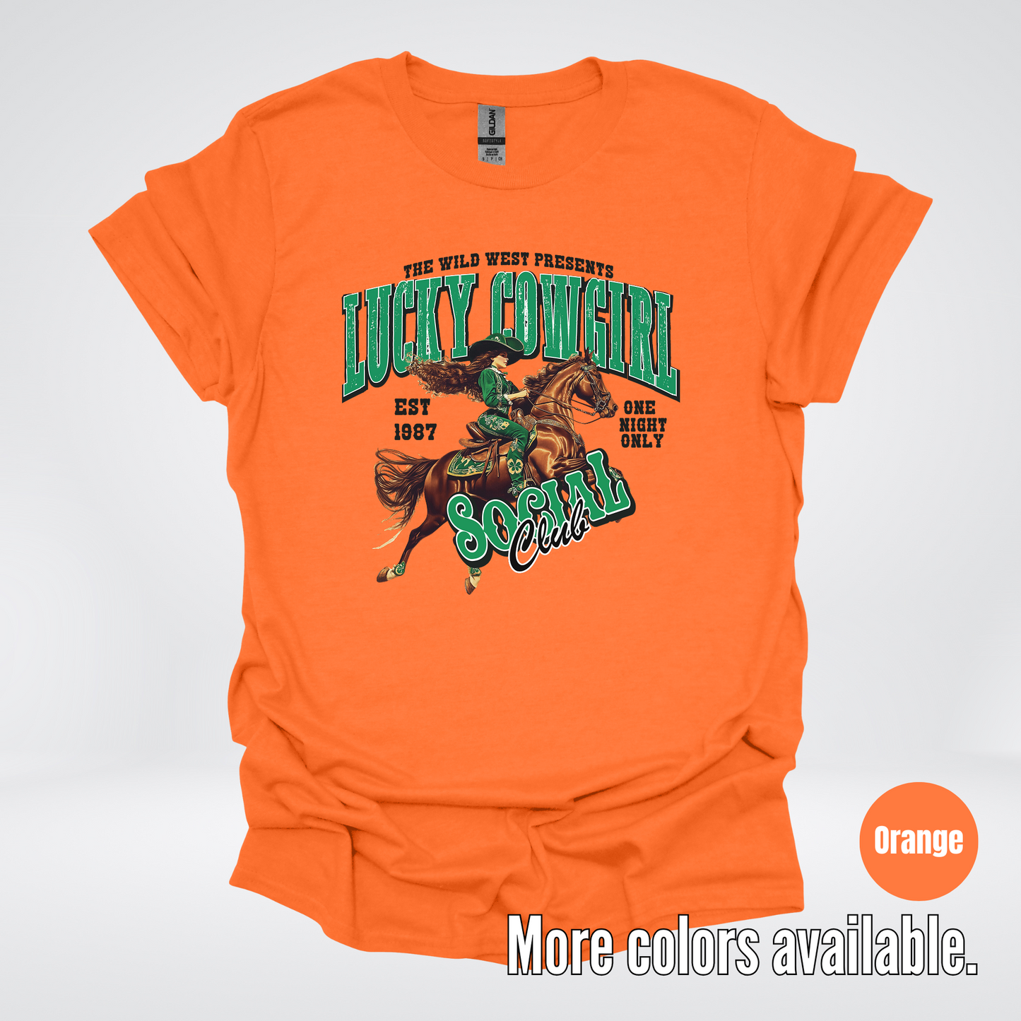Lucky Cowgirl Social Club Saint Patrick's Day T-Shirt