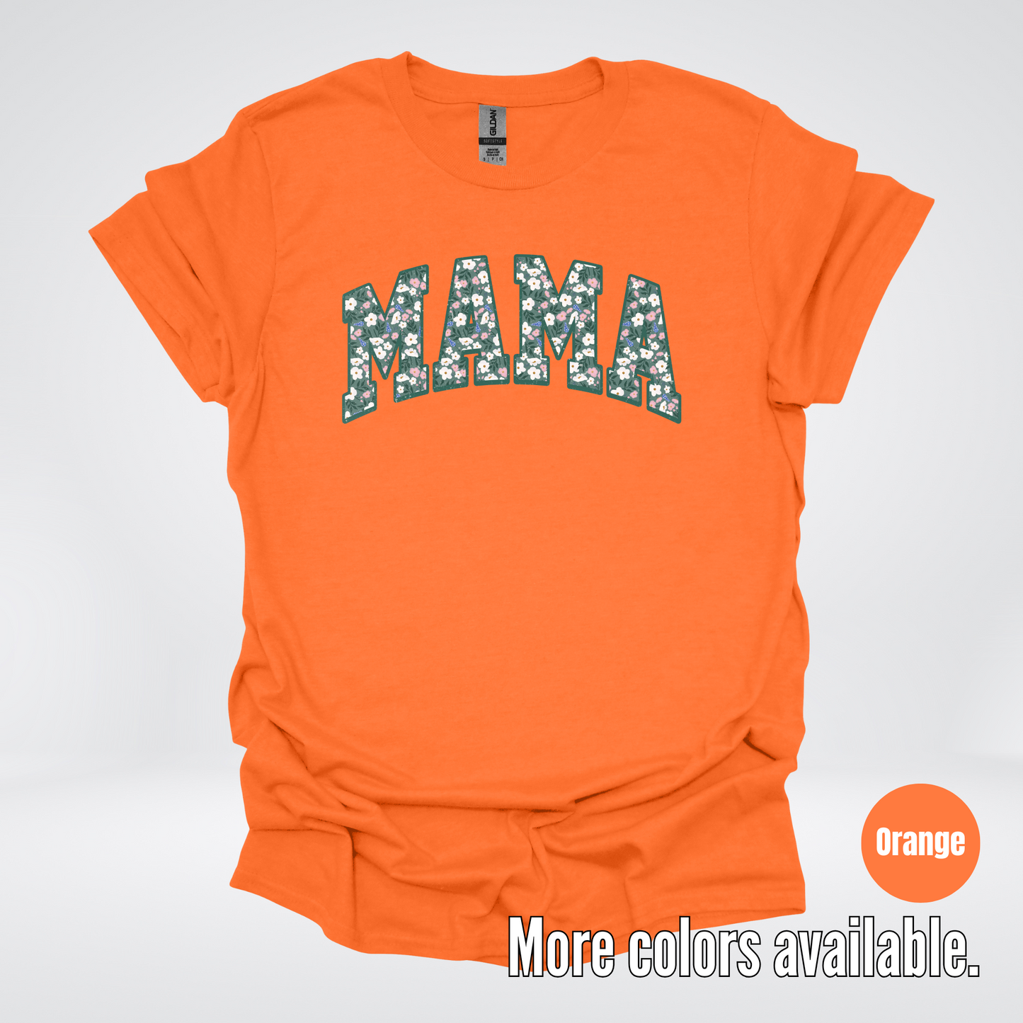 Mama Floral Green T-Shirt